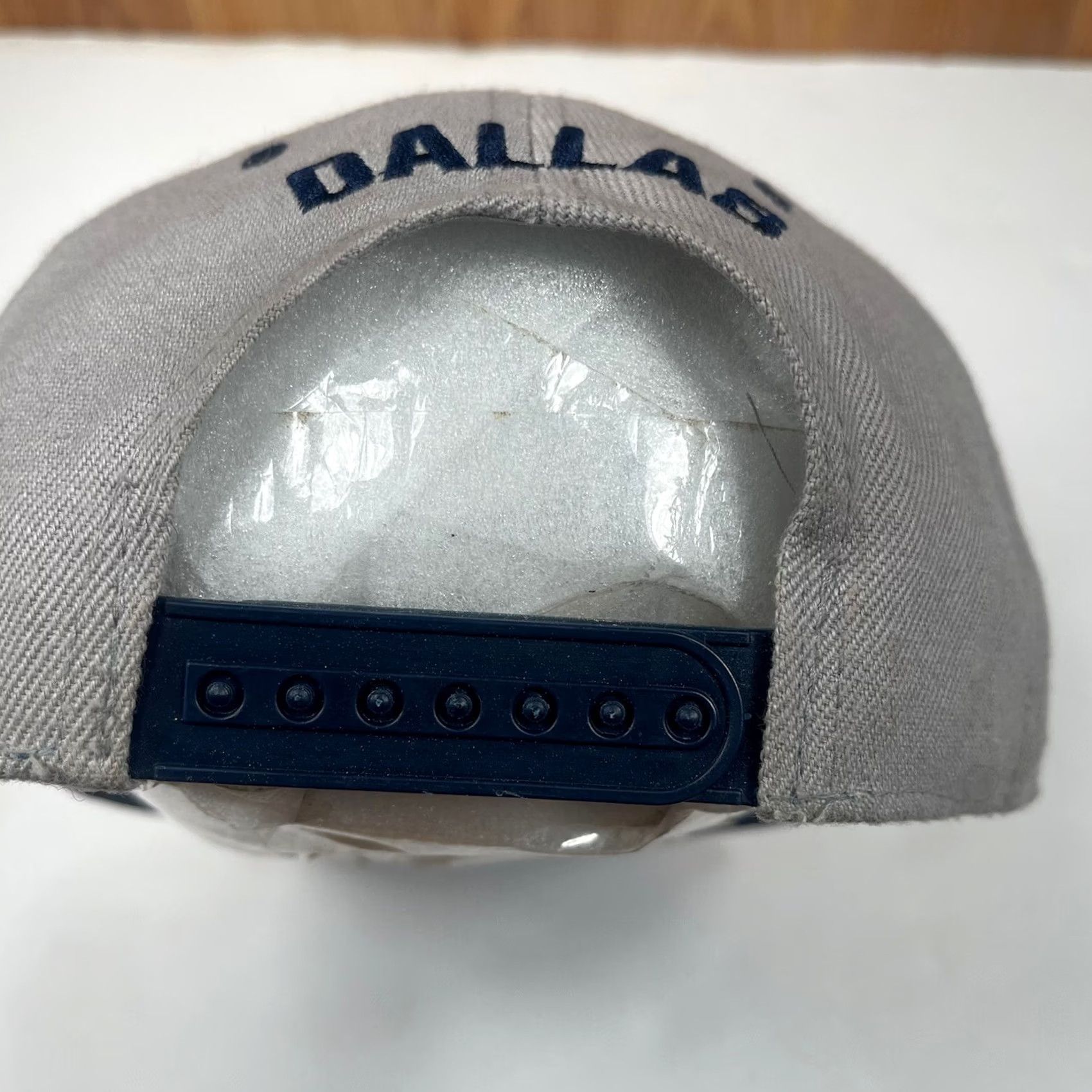 Vintage Dallas AS Adult Adjustable StrapBack Flat Bill Hat Cap One Size Fits All Gray Size ONE SIZE - 7 Thumbnail