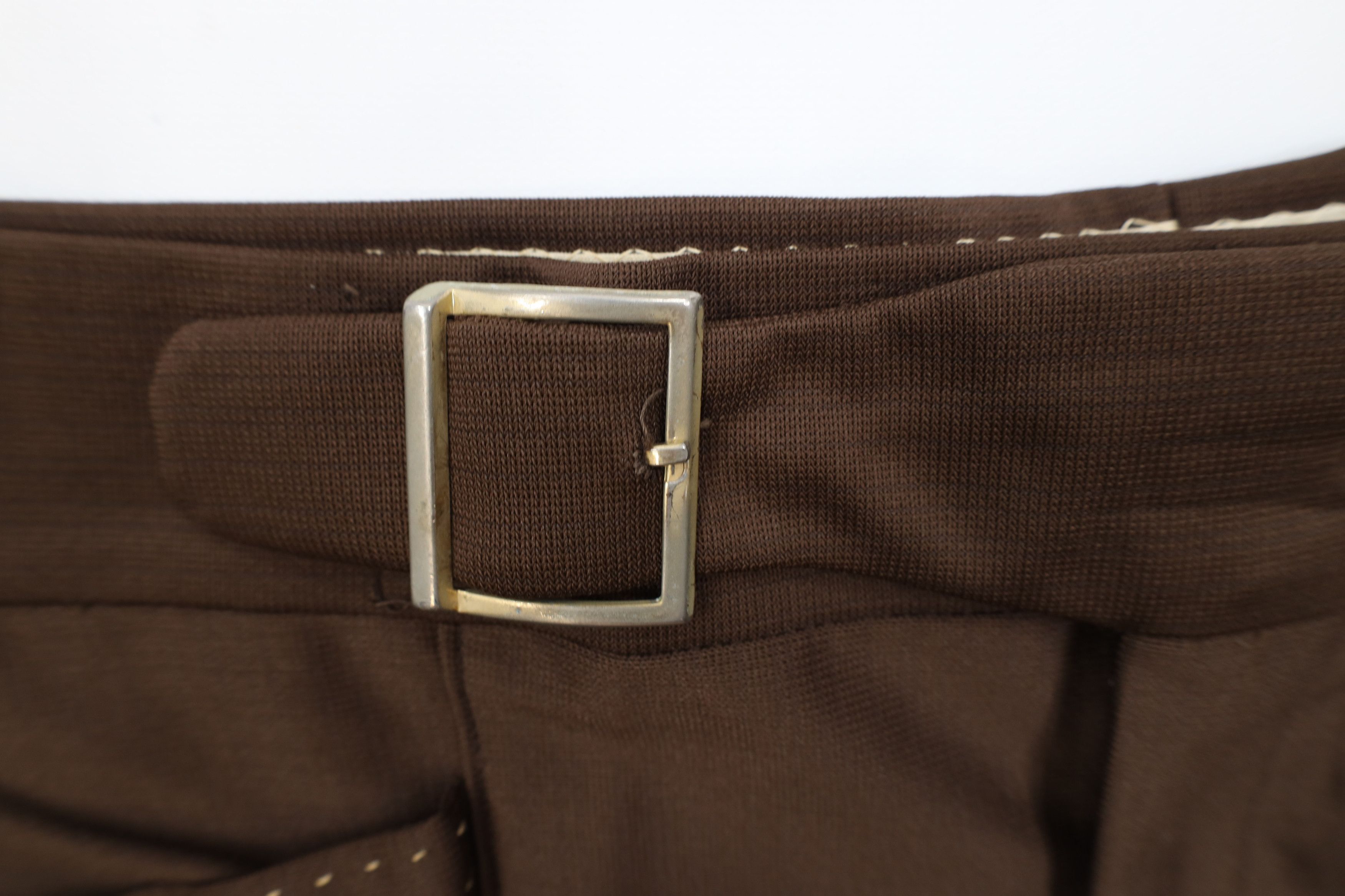 Vintage Vintage 60s 70s Rockabilly Bell Bottoms Pants Brown USA Size US 34 / EU 50 - 6 Thumbnail