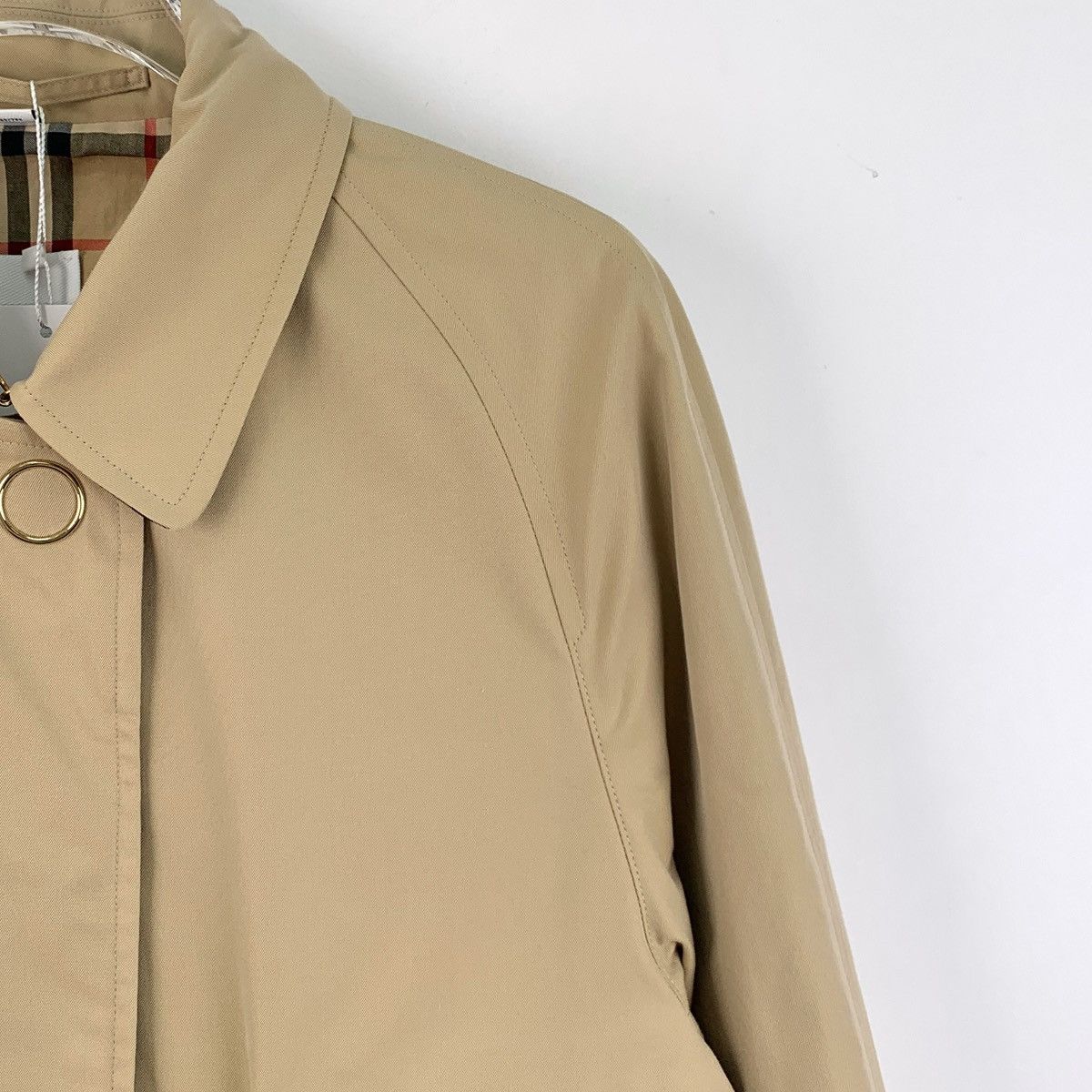 Burberry Burberry brown cotton long-sleeved windbreaker coat Size XS / US 0-2 / IT 36-38 - 3 Thumbnail