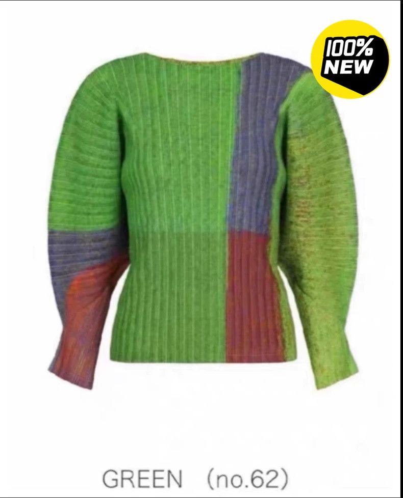 Issey Miyake Issey Miyake Striped striped round-neck top Size L / US 10 / IT 46 - 1 Thumbnail