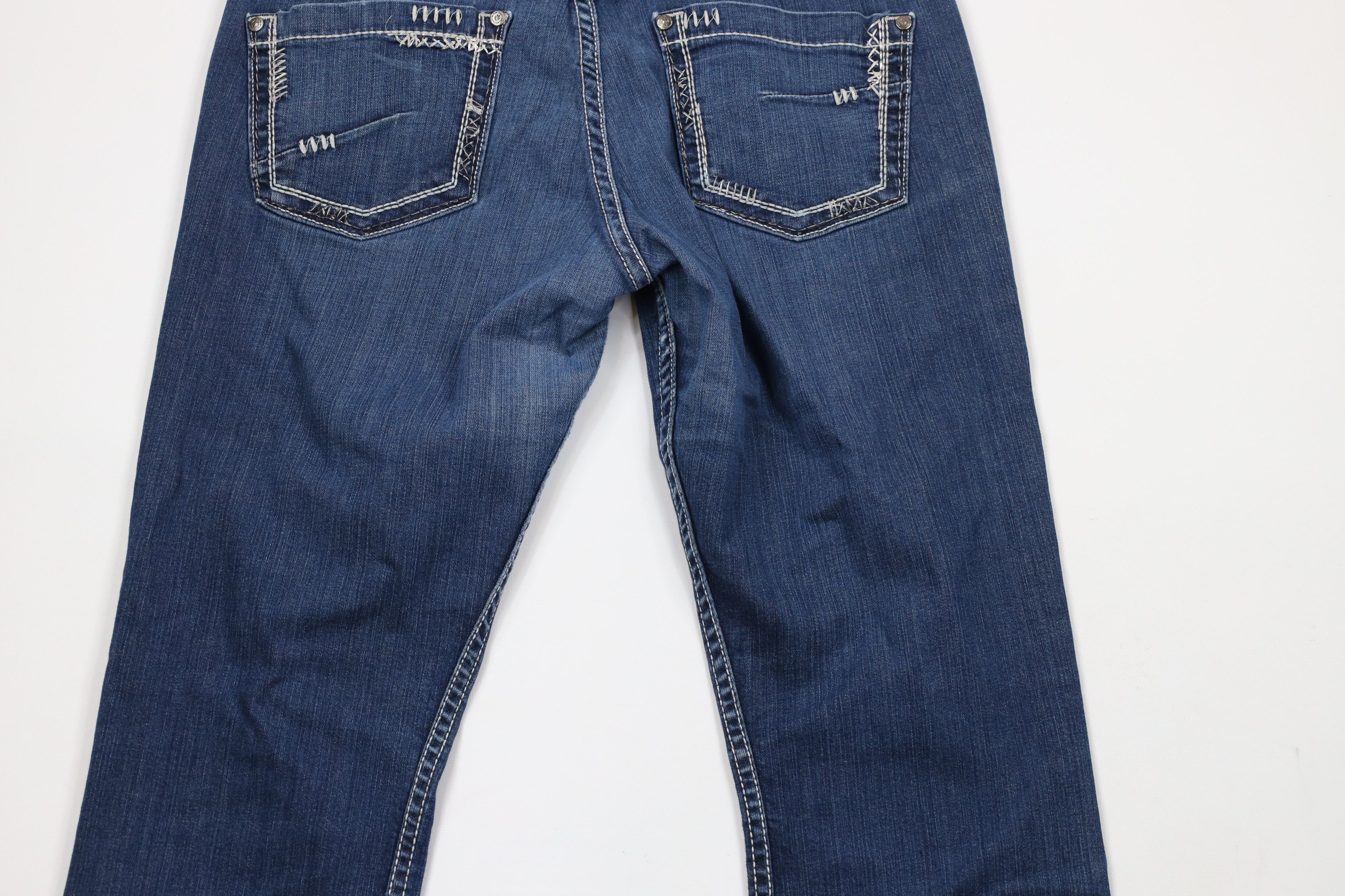 BKE × Vintage Buckle BKE Faded Thick Stitch Stretch Culture Bootcut Jeans Size 32" / US 10 / IT 46 - 12 Thumbnail