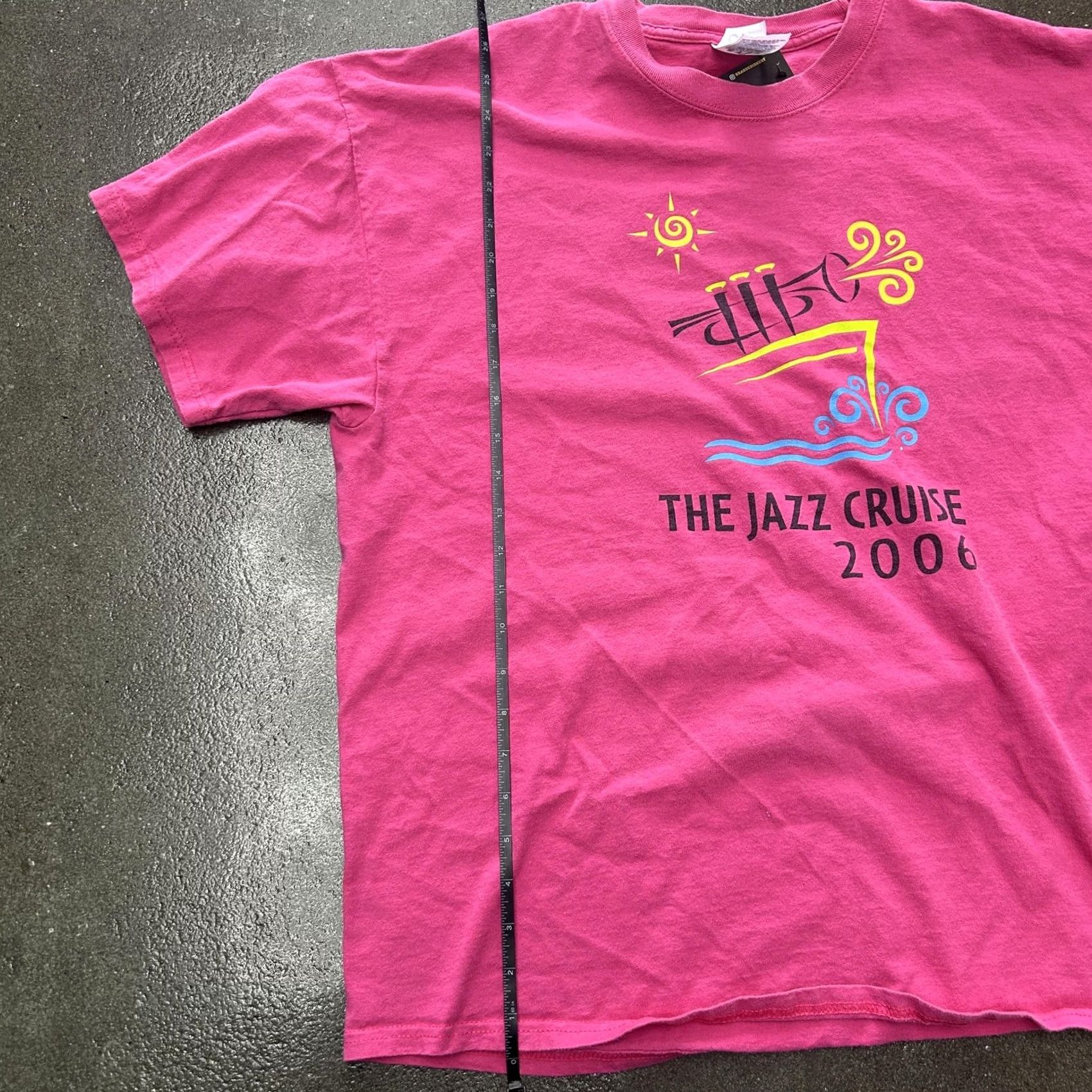 Port & Company Port & Company Shirt Mens XL Pink The Jazz Cruise 2006 Event T-Shirt Tee Size US XL / EU 56 / 4 - 5 Thumbnail