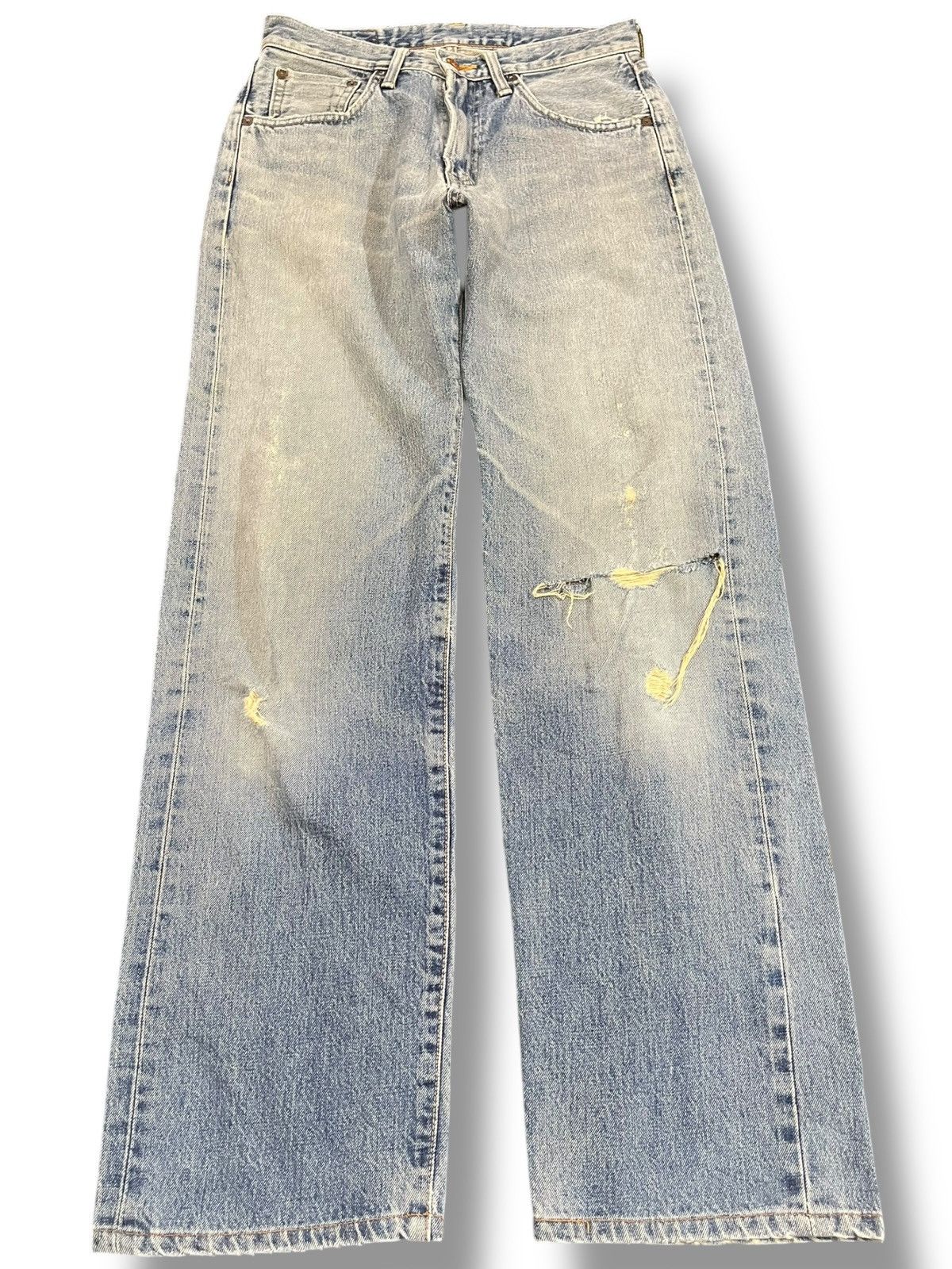 Edwin × Vintage Vintage Edwin 505X Selvedge Faded Denim Size US 29 - 1 Thumbnail