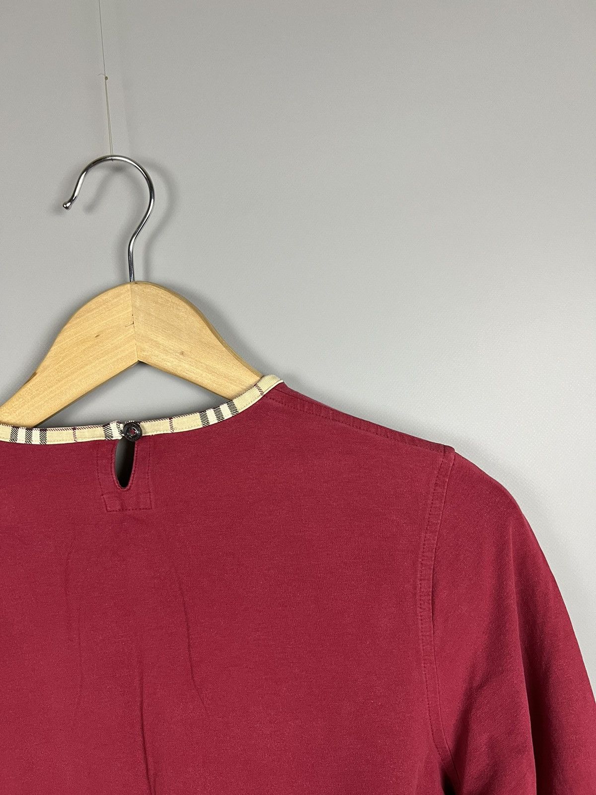 Burberry Vintage BURBERRY long sleeve nova check collar/cuffs Size M / US 6-8 / IT 42-44 - 6 Thumbnail