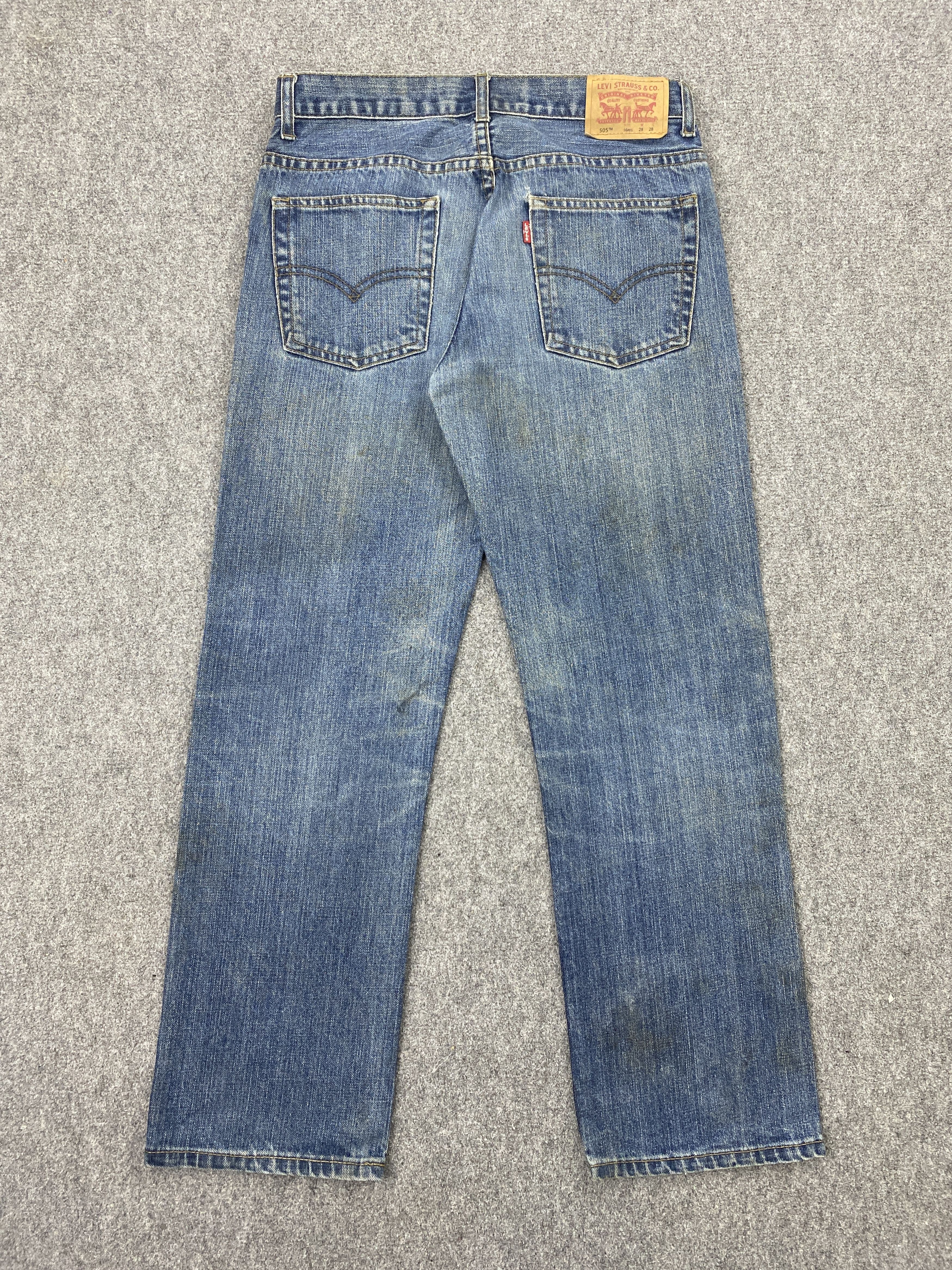 Levi's Vintage Levis 505 Regular Fit Blue Denim DP2332 Size US 28 / EU 44 - 3 Thumbnail