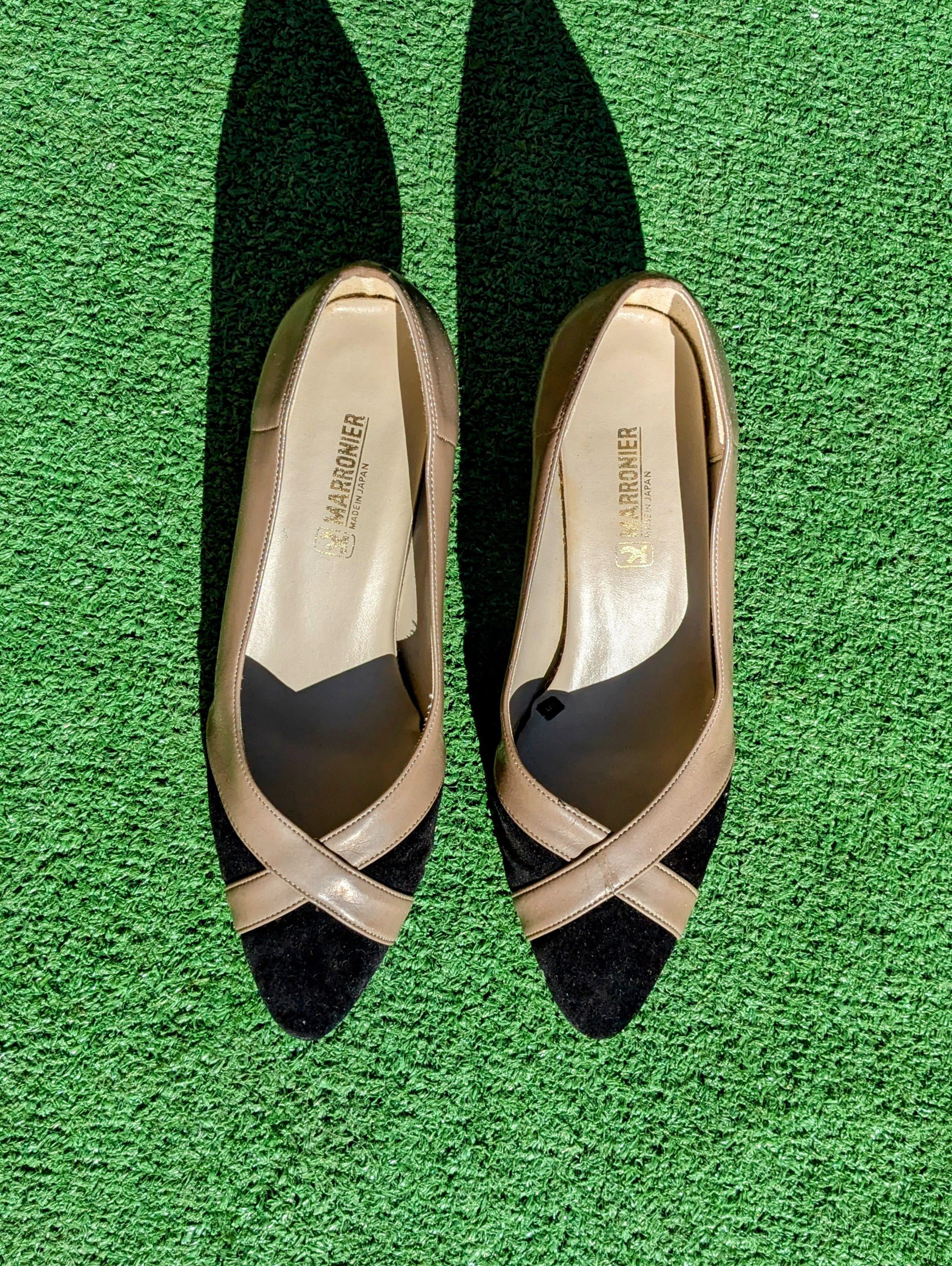 Vintage Vintage Marronier Made in Japan High Heel Shoes Sz 24/7US EE Size US 7 / IT 37 - 3 Thumbnail