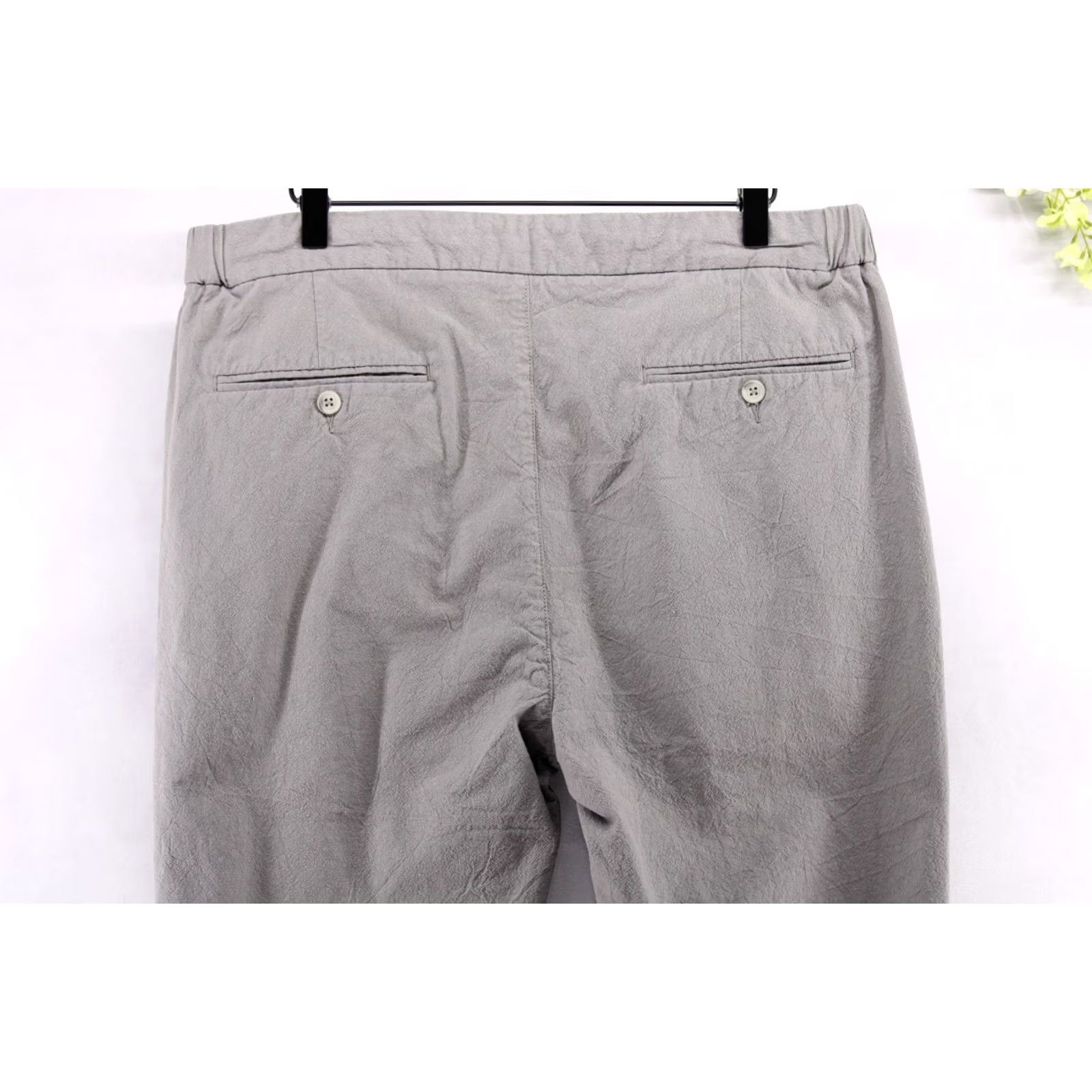 Zanerobe ZANEROBE Men's Suitshot Pants Chino Drawstring Tapered Grey 34X30 Size 34R - 4 Thumbnail