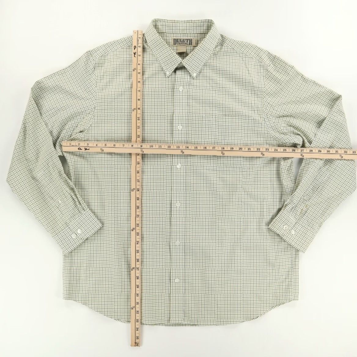 Duluth Trading Company Duluth Trading Trim Fit Long Sleeve Button Down Shirt Green Men 2XL Shirt Size US XXL / EU 58 / 5 - 3 Thumbnail