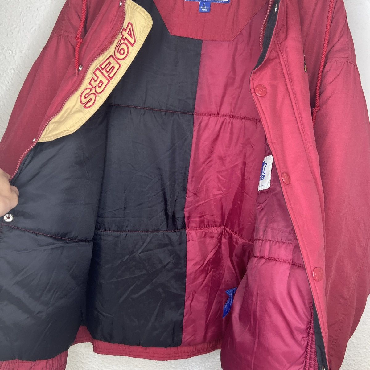 NFL × Starter × Vintage 🔥90’s Vintage NFL San Francisco 49ers Light Puffer Jacket Size US L / EU 52-54 / 3 - 11 Thumbnail