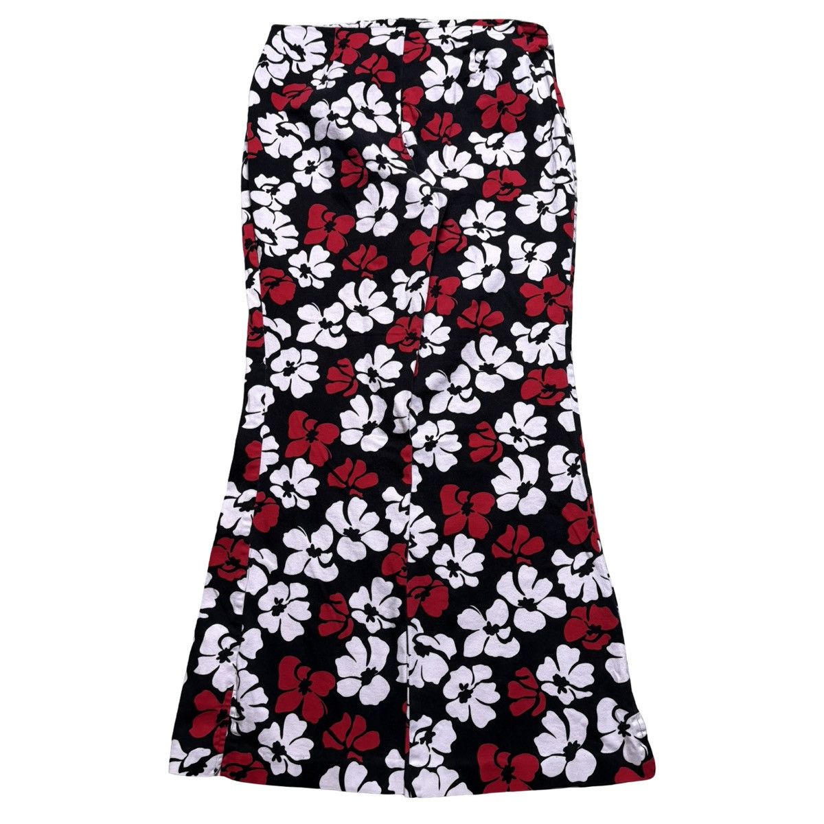 Other Vintage Y2K Hawaiian Floral Flare Pants No Boundaries 13 Size 30" / US 8 / IT 44 - 8 Thumbnail