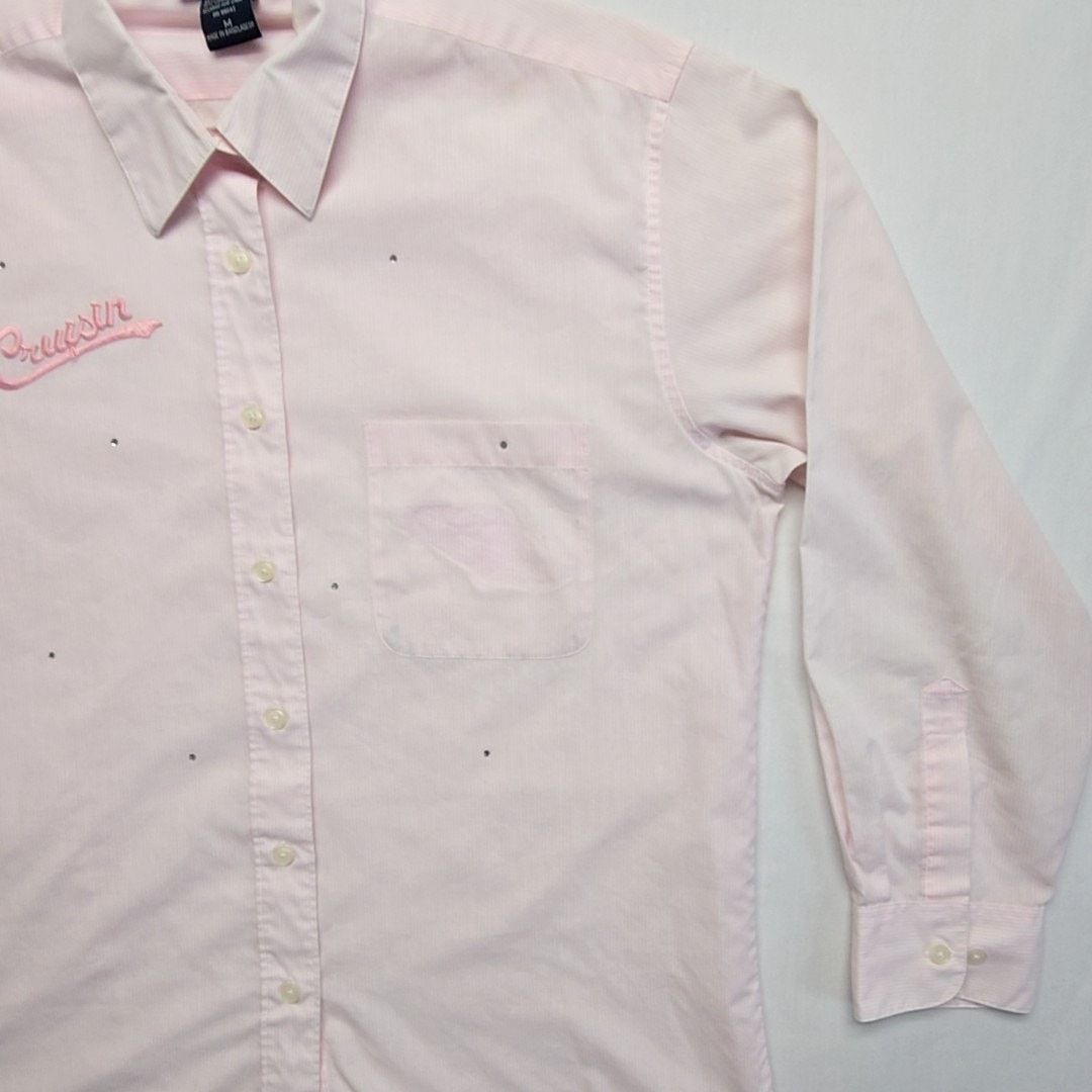 Other Pink Car Shirt Cruisin Graphic Rhinestone L Button Up Size US L / EU 52-54 / 3 - 2 Thumbnail