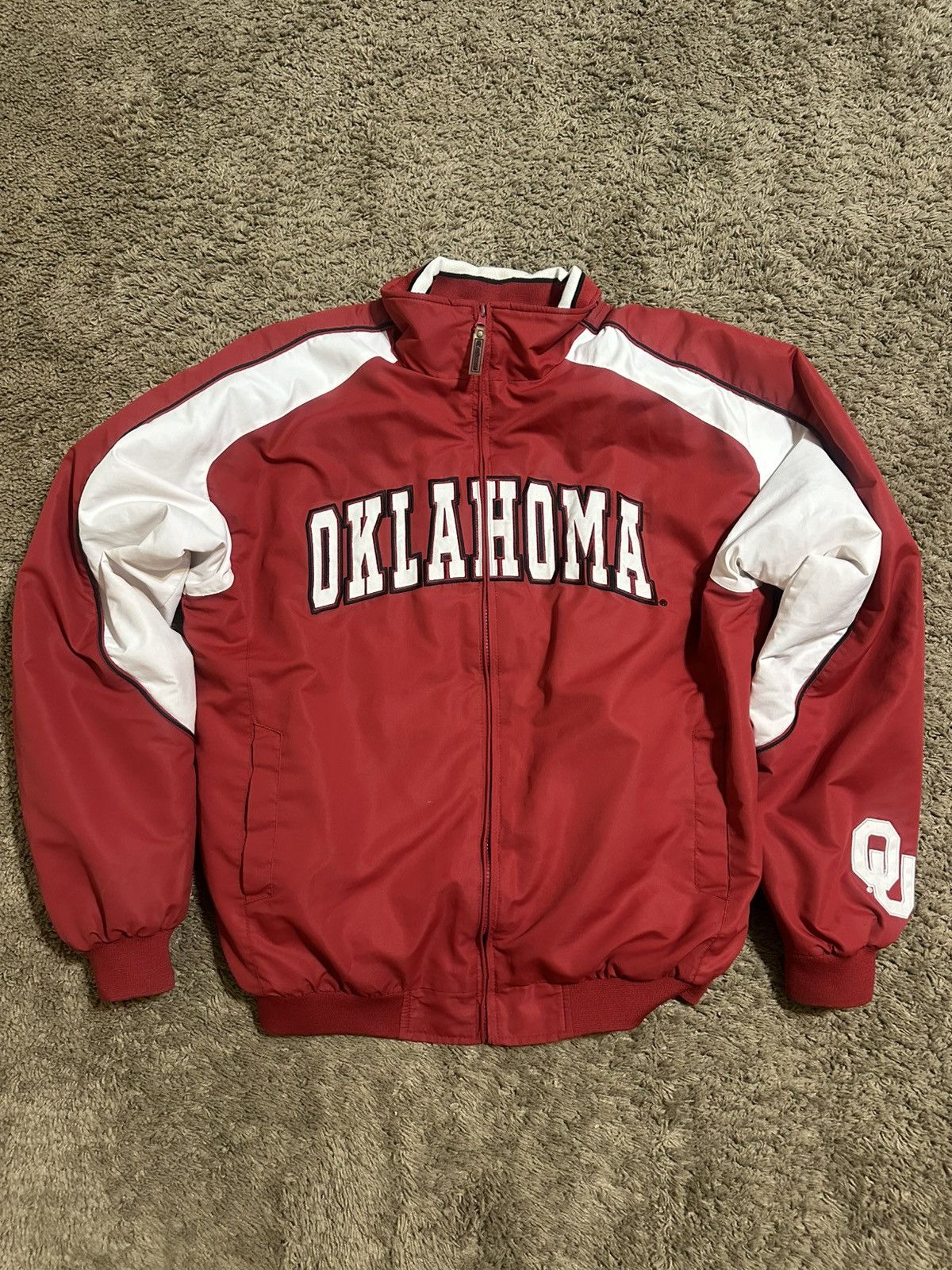 NCAA Vintage NCAA Oklahoma Sooners jacket 90s size large Size US L / EU 52-54 / 3 - 1 Thumbnail