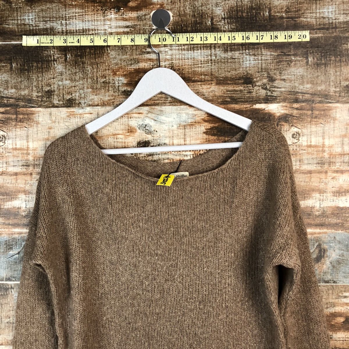 Homespun Knitwear × Japanese Brand Cloudney And John Wad wool Brown Knitwear #A2215 Size L / US 10 / IT 46 - 4 Thumbnail