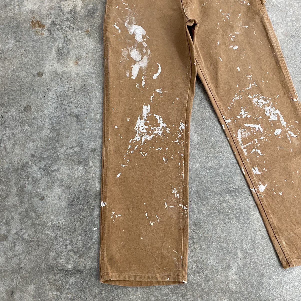 Carhartt Vintage Carhartt Faded Tan Splatter Painter Pants Size US 32 / EU 48 - 7 Thumbnail