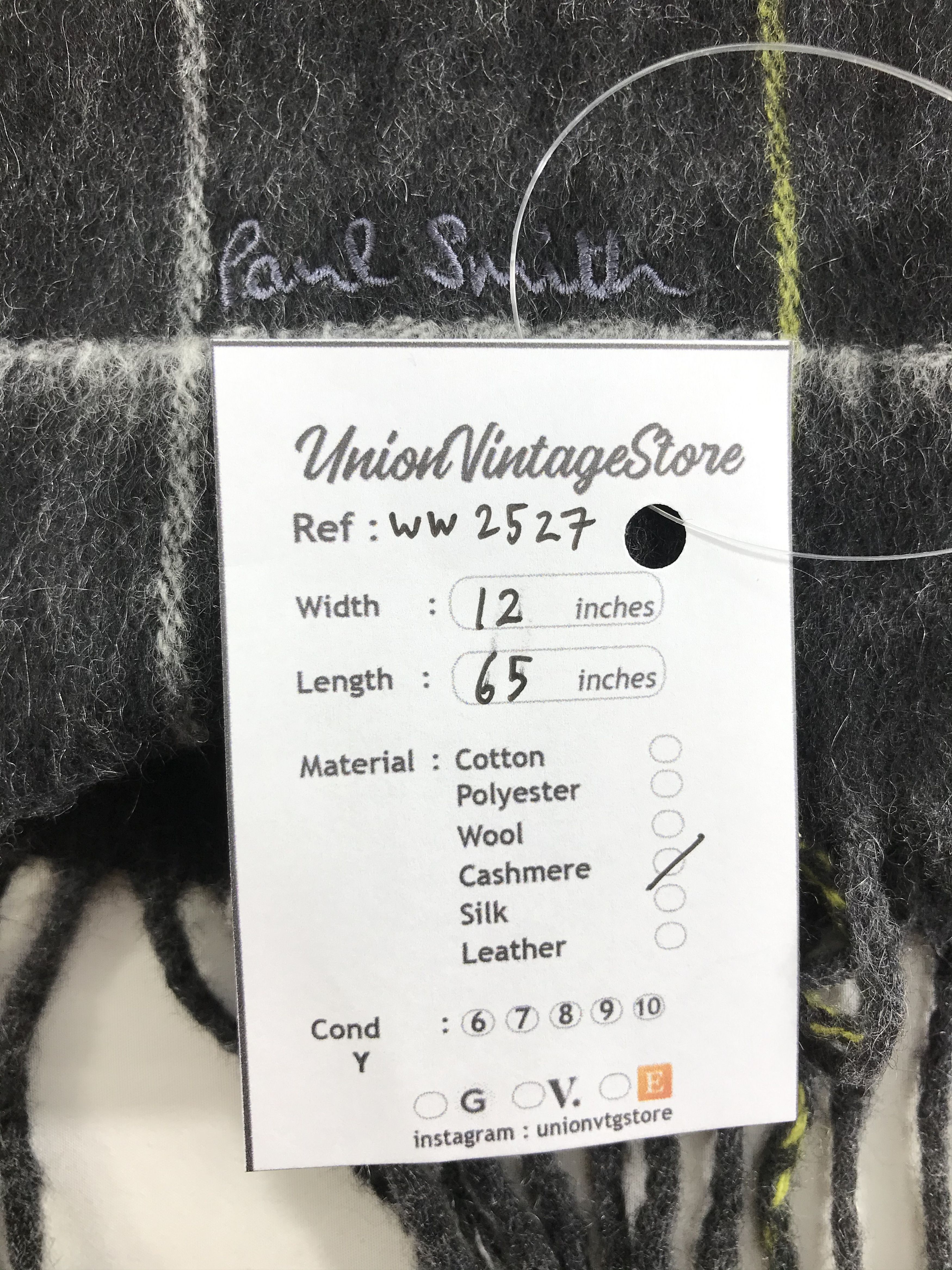 Paul Smith × Vintage Paul Smith Scarf / Muffler / Neckwear - WW2527 Size ONE SIZE - 4 Thumbnail
