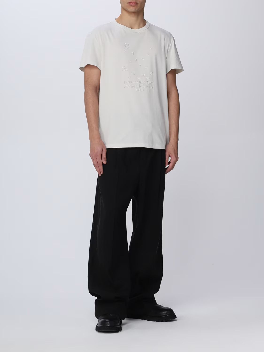Maison Margiela o1y1224 Short Sleeves T-Shirt In Off White Size US M / EU 48-50 / 2 - 2 Thumbnail