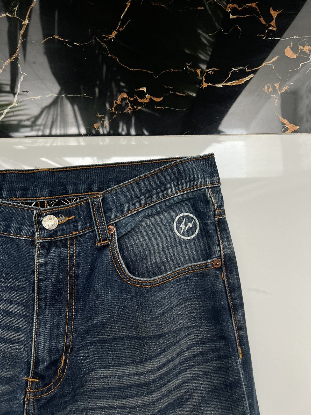Fragment Design × Levi's × Vintage 90’s LEVI’S FENOM Y2K JEAN DISTRESSED AVANT-GARDE Size US 32 / EU 48 - 8 Thumbnail