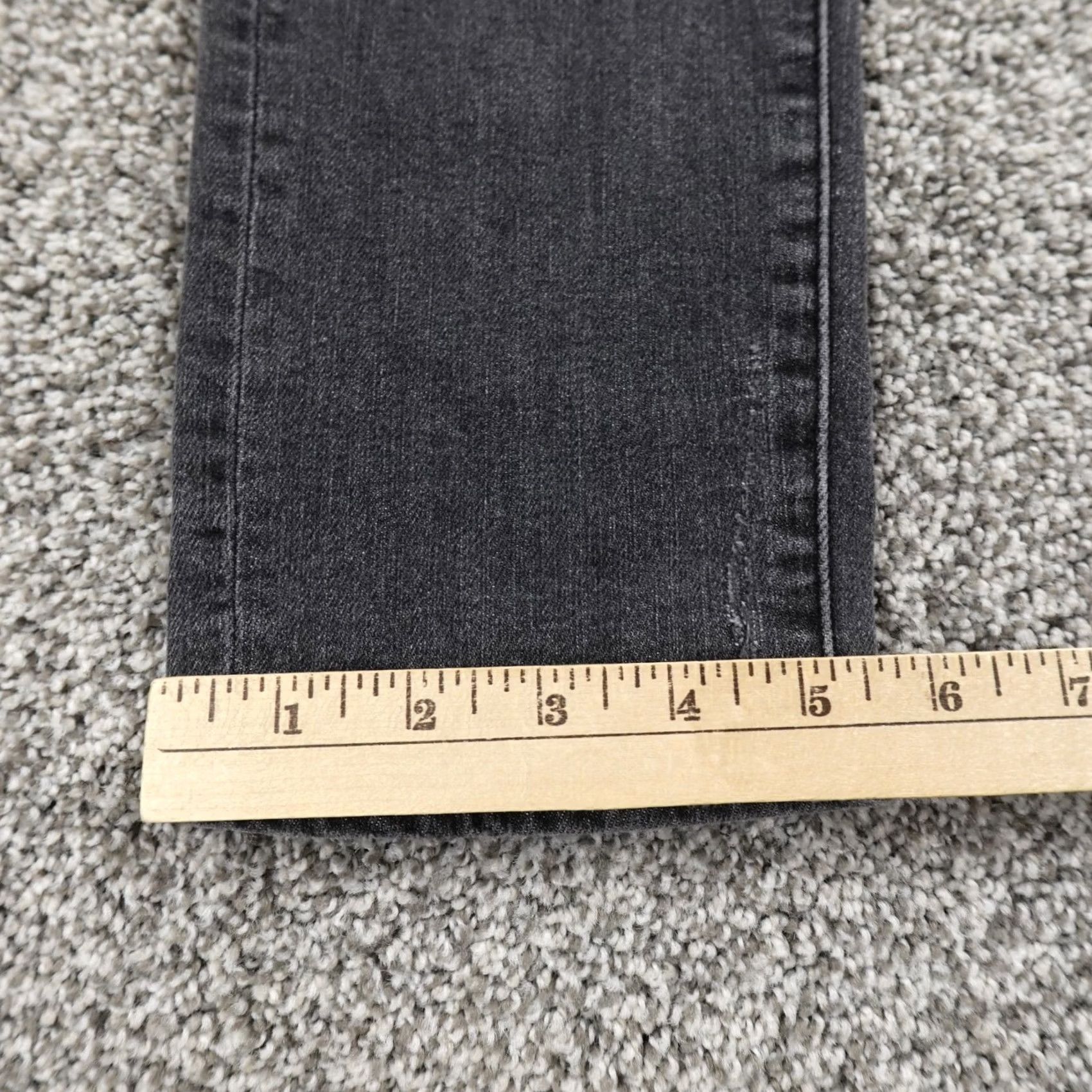 Denime Judy Blue Jeans Womens 3 Black Denim Pants Trouser Mid Rise Skinny Capri Stretch Jeans Size 26" / US 2 / IT 38 - 2 Thumbnail