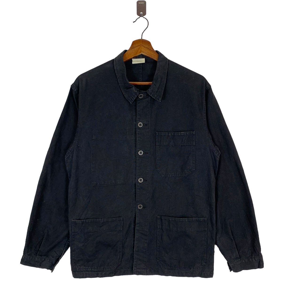 image of Vetra Chore Jacket Made In France in Black, Women's (Size Medium)