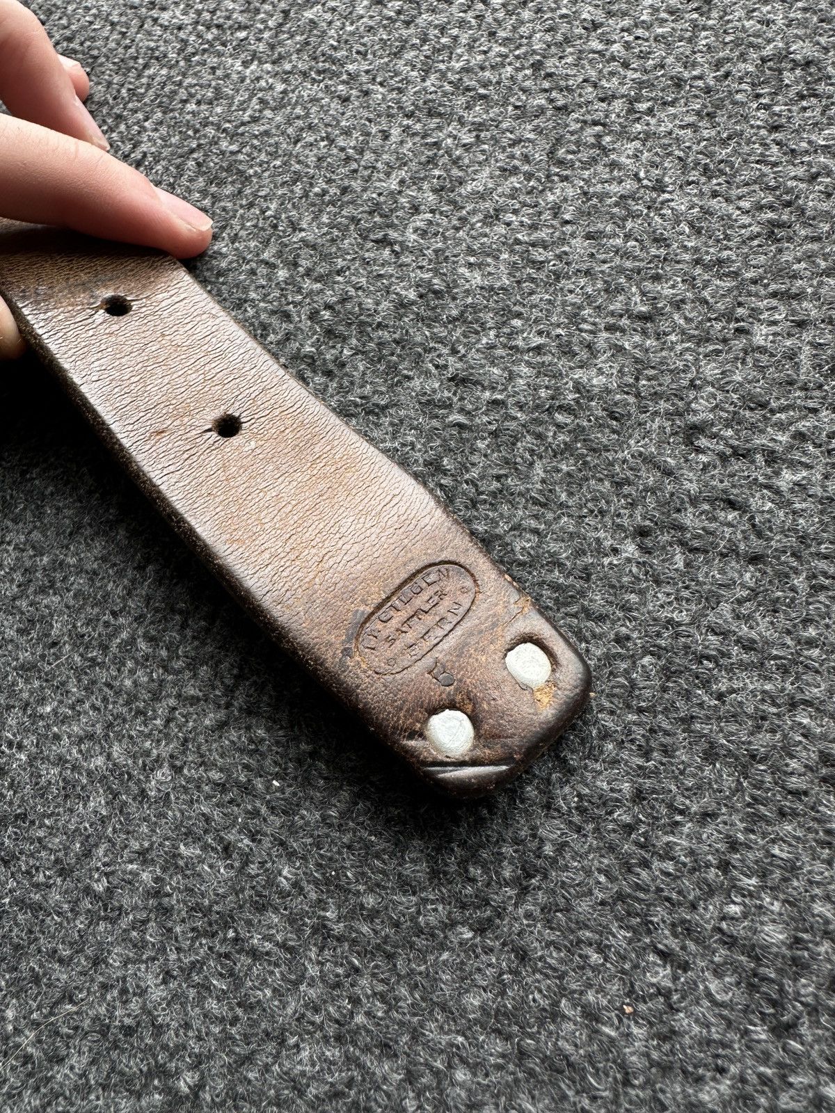 Other 🚨 RARE LL GILGEN SATTLER BERN LEATHER BELT VINTAGE WESTERN Size ONE SIZE - 6 Thumbnail
