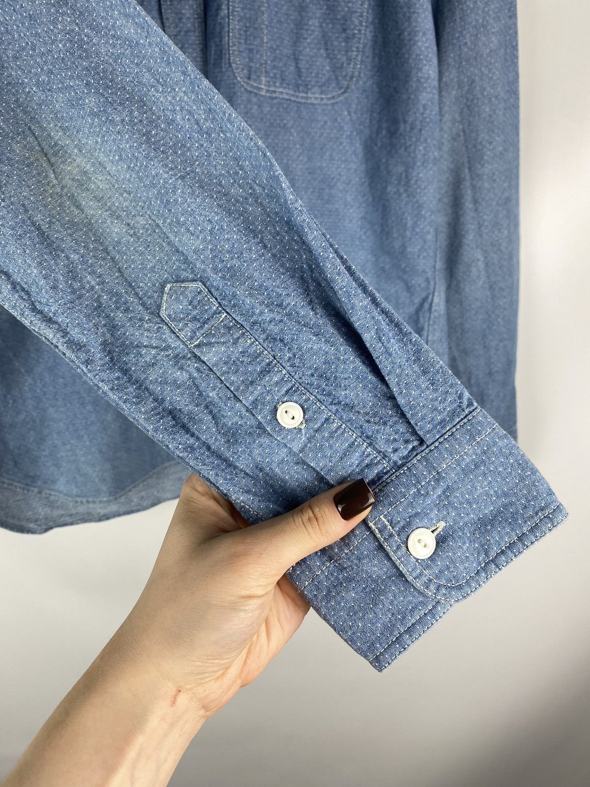 Global Work Global Work men’s Japanese style denim button up shirt Size US L / EU 52-54 / 3 - 8 Thumbnail
