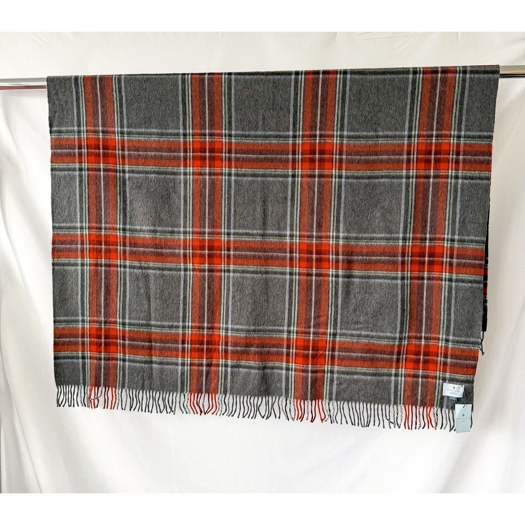 Begg x Co Begg X Co Jura Stuart Check Print Oversized Lambswool Angora Size ONE SIZE - 7 Thumbnail