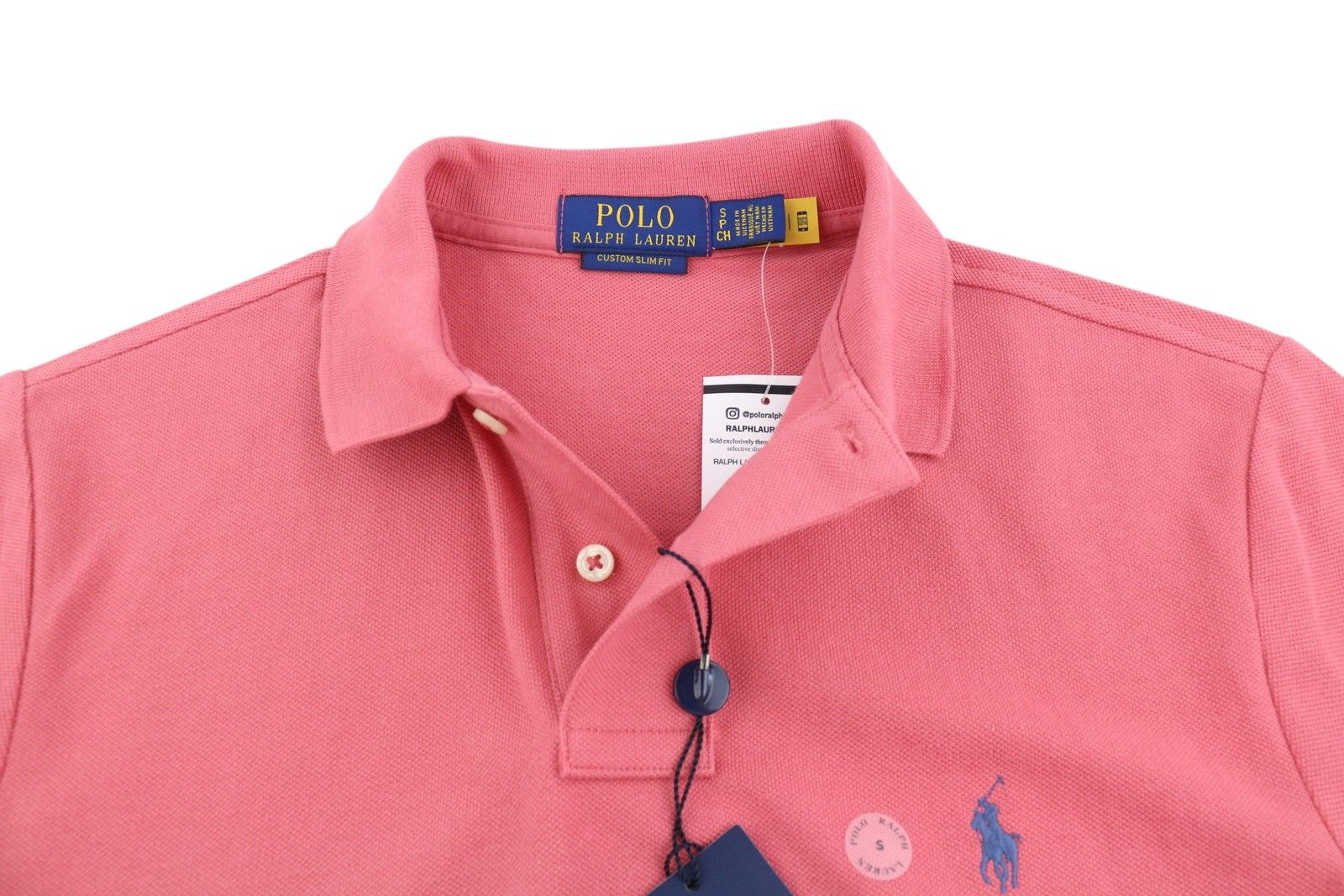 Polo Ralph Lauren CUSTOM SLIM FIT S Red Short Sleeve Polo T-Shirt 84514 Size US S / EU 44-46 / 1 - 4 Thumbnail