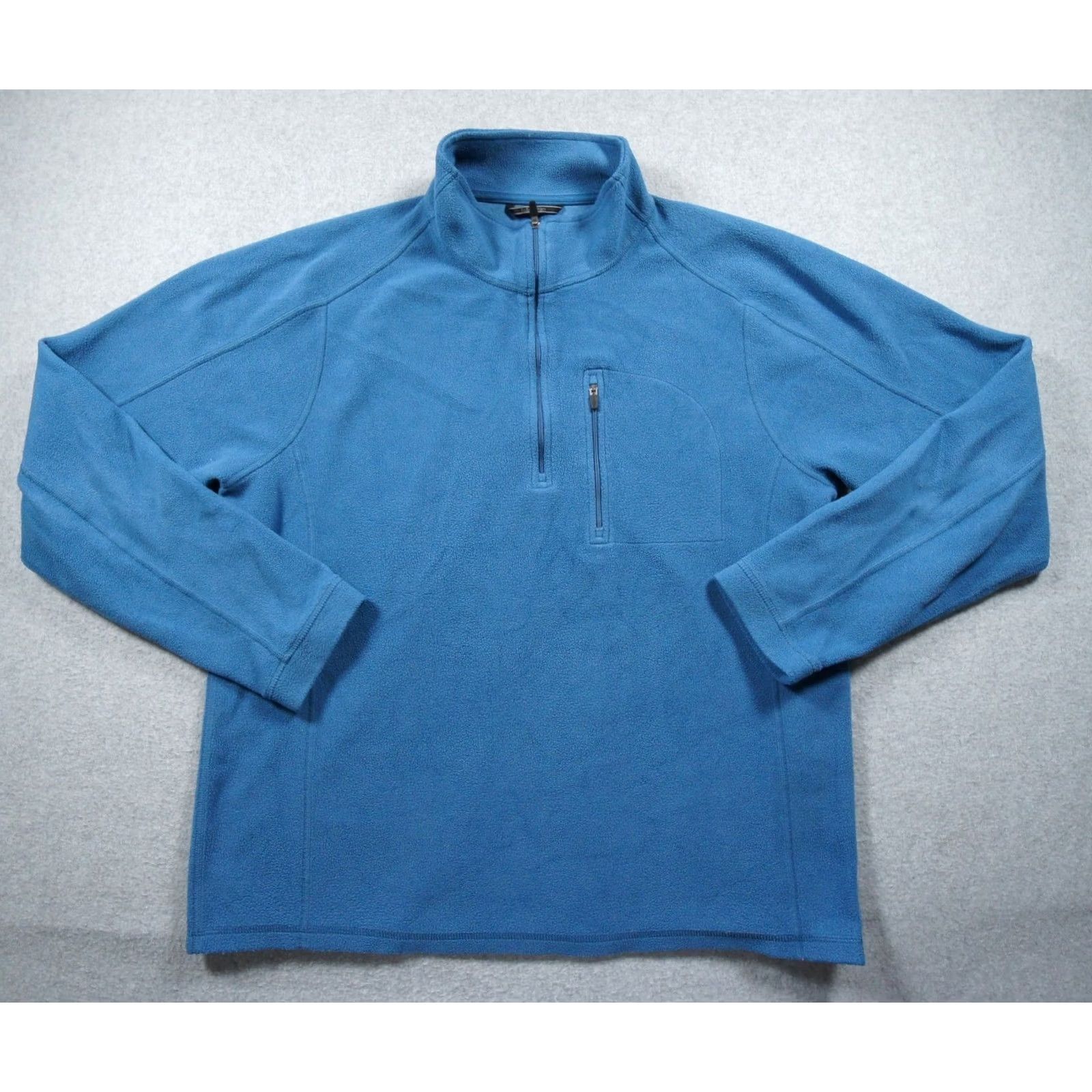 Vintage L.L. Bean Sweater Mens Large Blue Fleece Quarter Zip Pullover Outdoors Adventure Shirt Size US L / EU 52-54 / 3 - 2 Thumbnail
