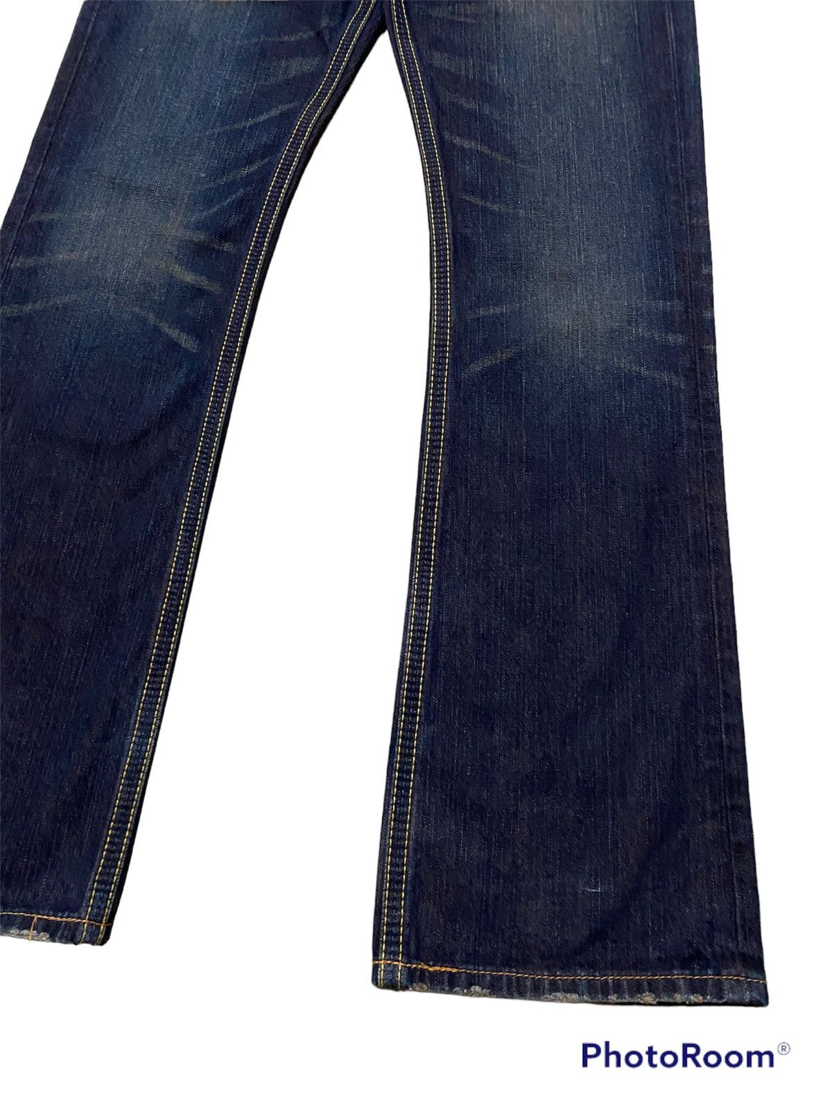 If Six Was Nine × Tornado Mart × Wrangler Flare Jeans Wrangler Gold Thread Western Denim Flared Size US 29 - 9 Thumbnail