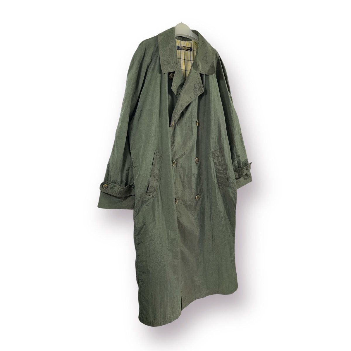 Brooks Brothers 🔥 90's Brooks Brothers Thom Browne Nylon trench Coat Size US L / EU 52-54 / 3 - 3 Thumbnail