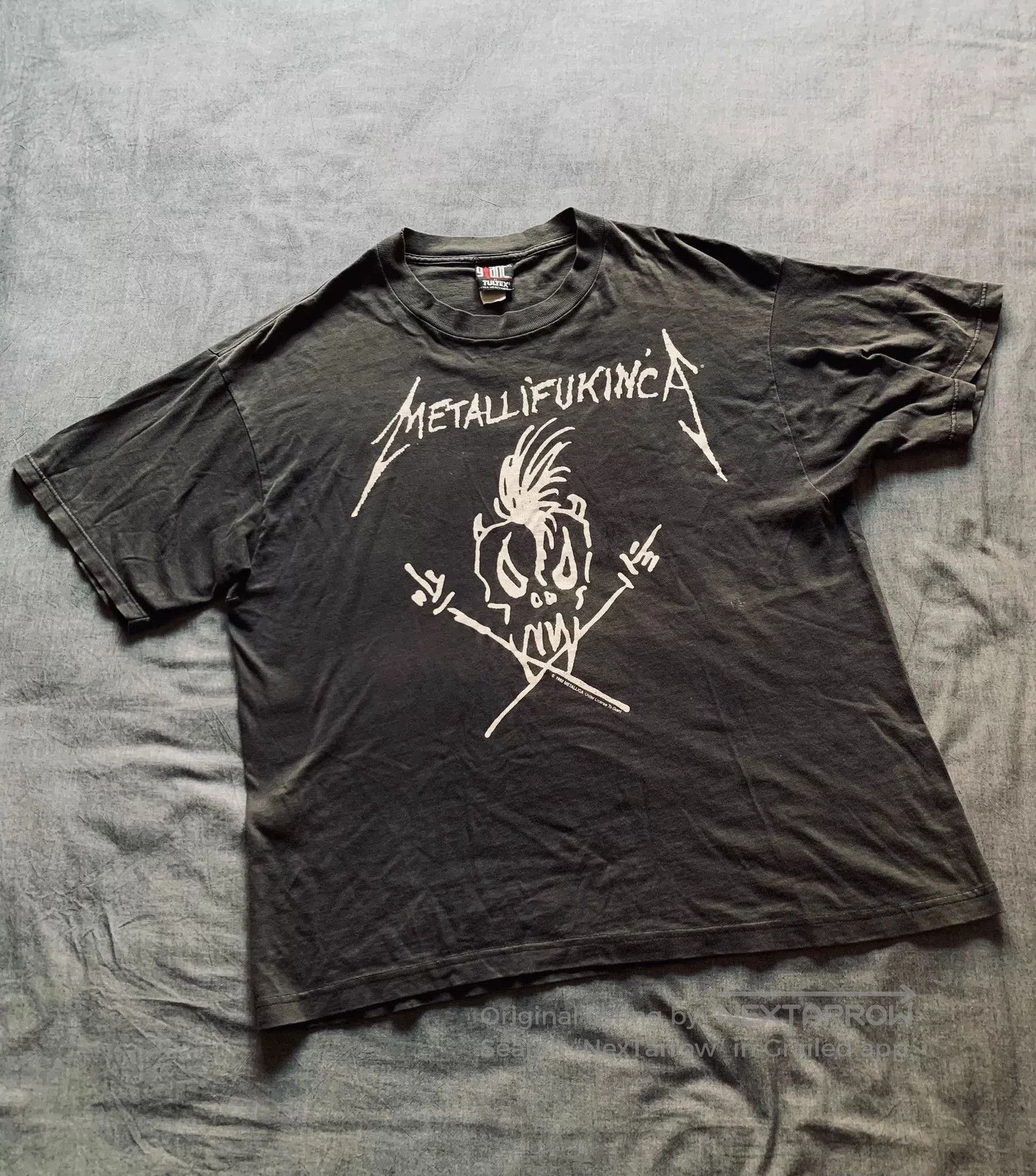 Vintage Vintage Metallica Graphic Print Tee. Size US XL / EU 56 / 4 - 1 Thumbnail