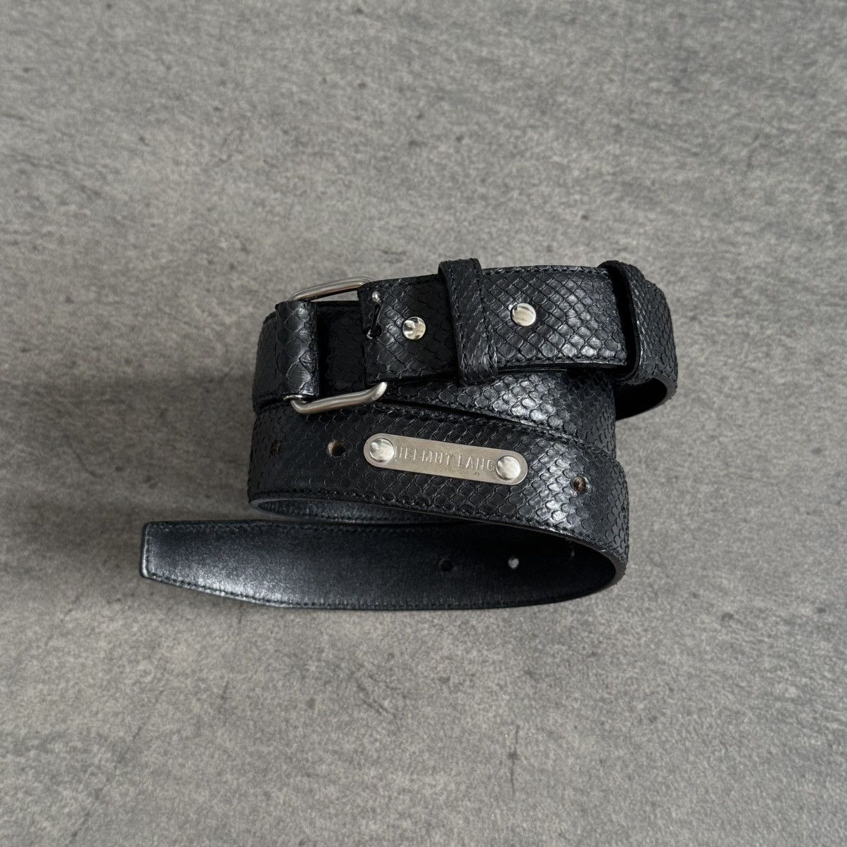 小物 HELMUT LANG enamel leather belt archive HELMUT LANG enamel leather belt archive