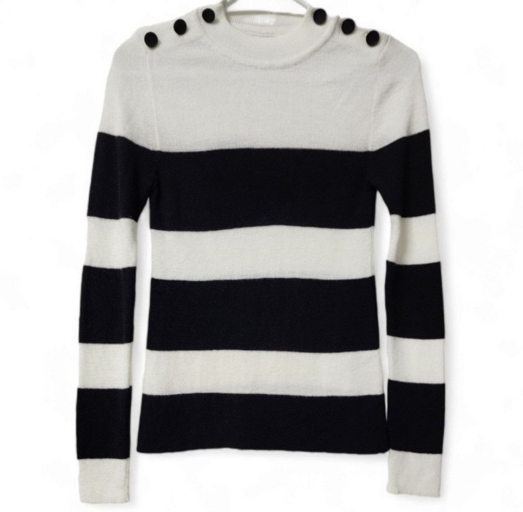 Anine Bing Anine Bing striped knit sweater with buttons details Size XS / US 0-2 / IT 36-38 - 1 Thumbnail