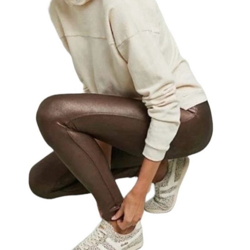Spanx Spanx Black Snakeskin&Brown Faux Leather Leggings Bundle(2)M Size 28" / US 6 / IT 42 - 3 Thumbnail