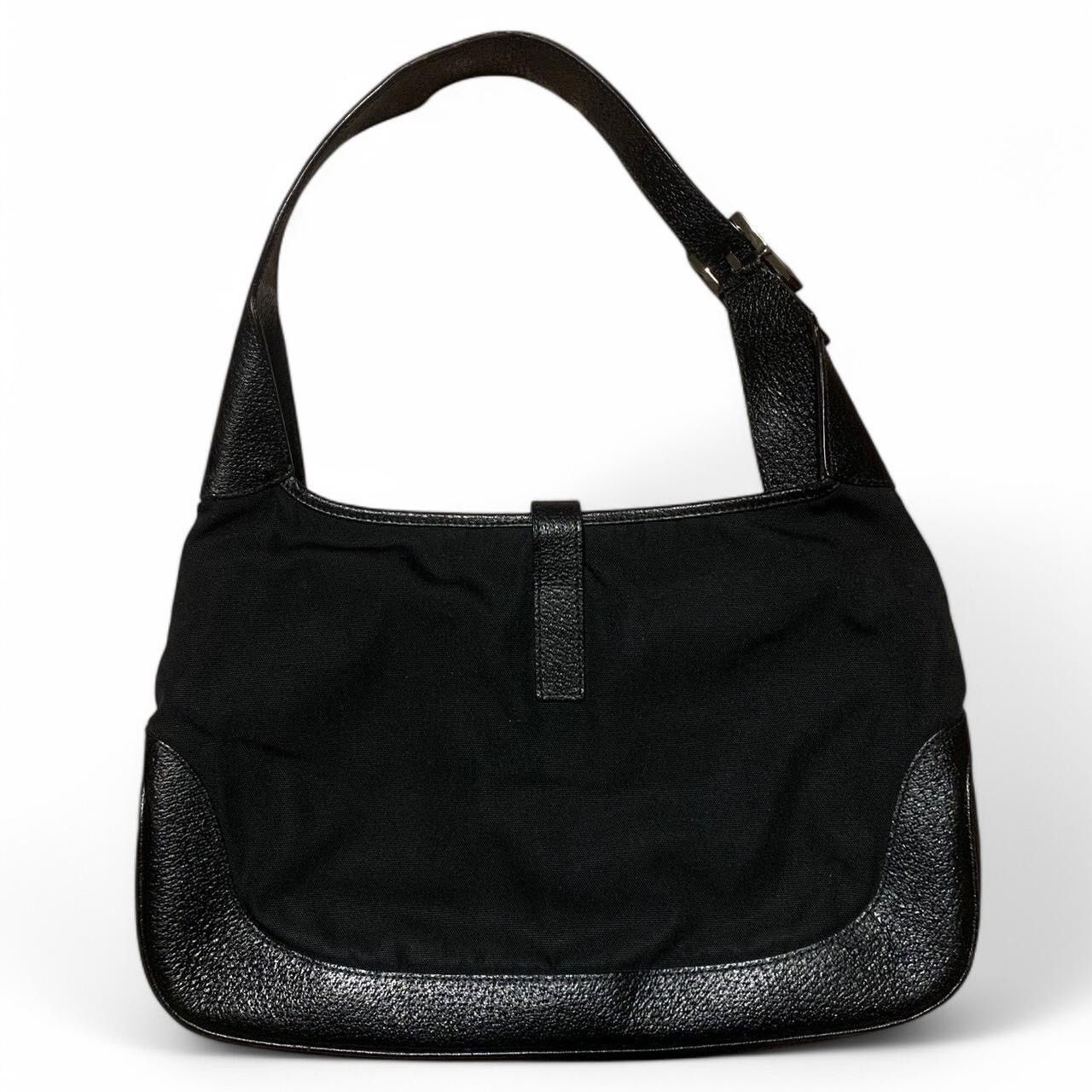 Gucci Vintage Gucci Black Nylon and Leather Jackie Size ONE SIZE - 4 Thumbnail