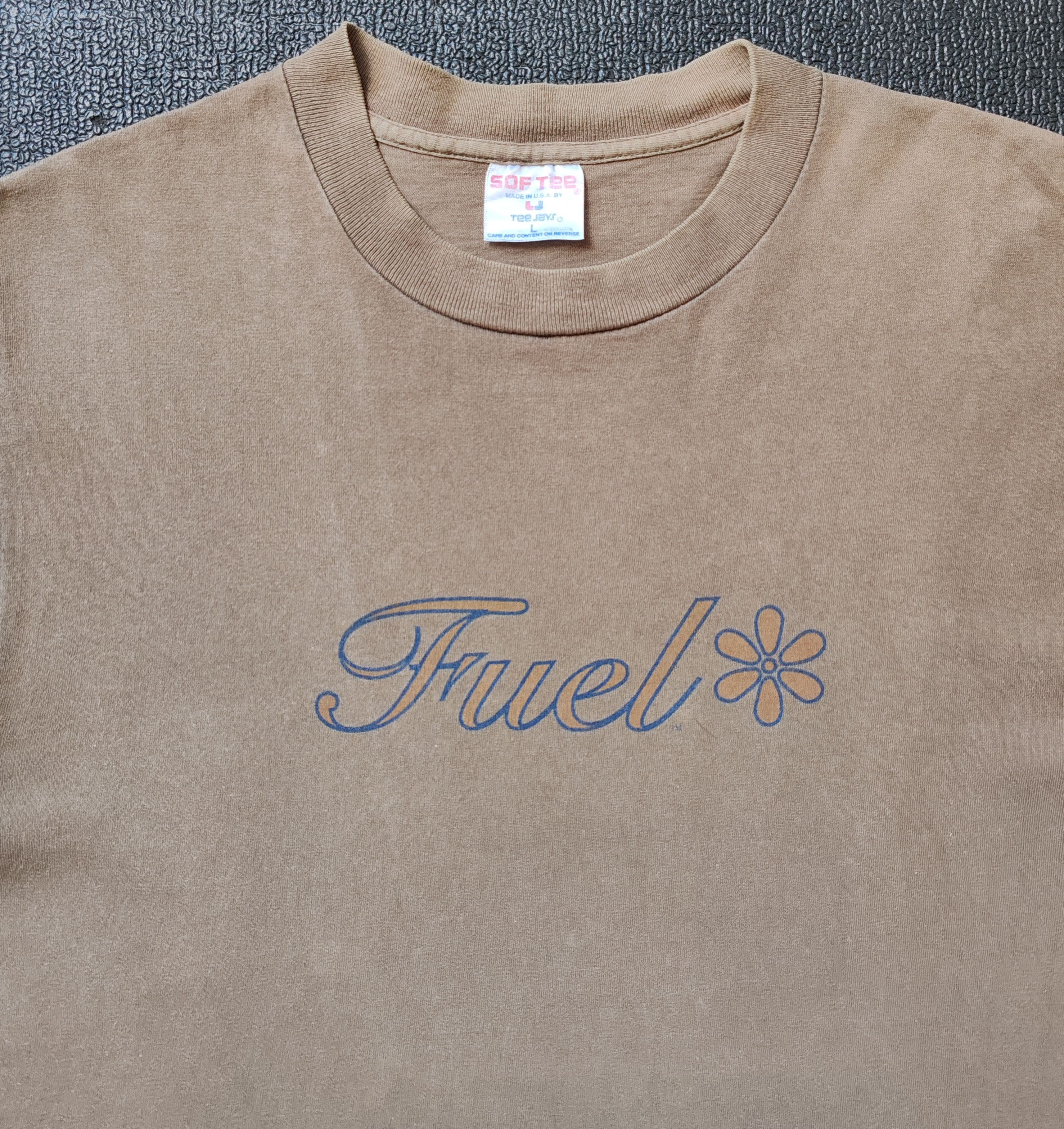 FUEL Logo Rock Band 90s Vintage T shirt size Large