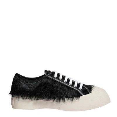 image of Marni O1W1Db10524 Calfskin Sneakers In Black, Men's (Size 11)