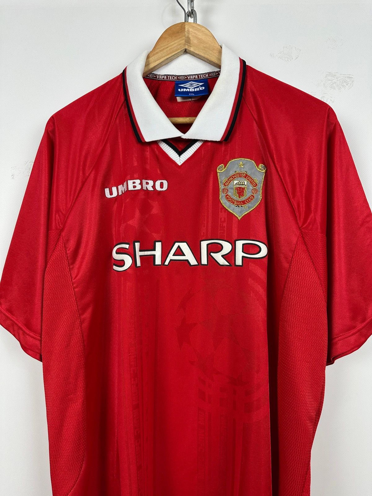 Umbro Vintage 1997-2000 Umbro Manchester United Rare Soccer Jersey Size US XXL / EU 58 / 5 - 2 Thumbnail