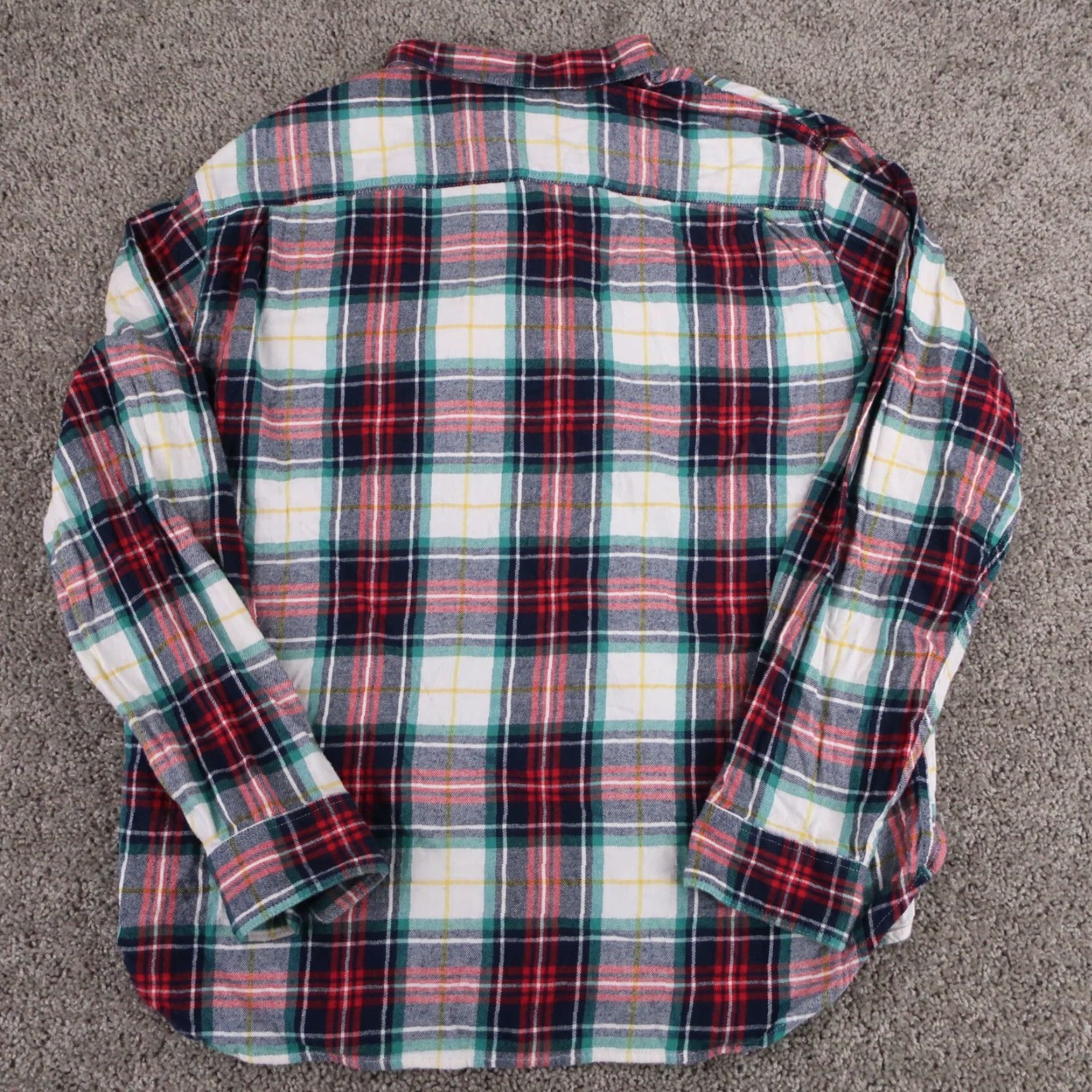 Old Navy Old Navy Flannel Shirt Men's 2XL Multicolor Plaid Long Sleeve Size US XXL / EU 58 / 5 - 2 Thumbnail