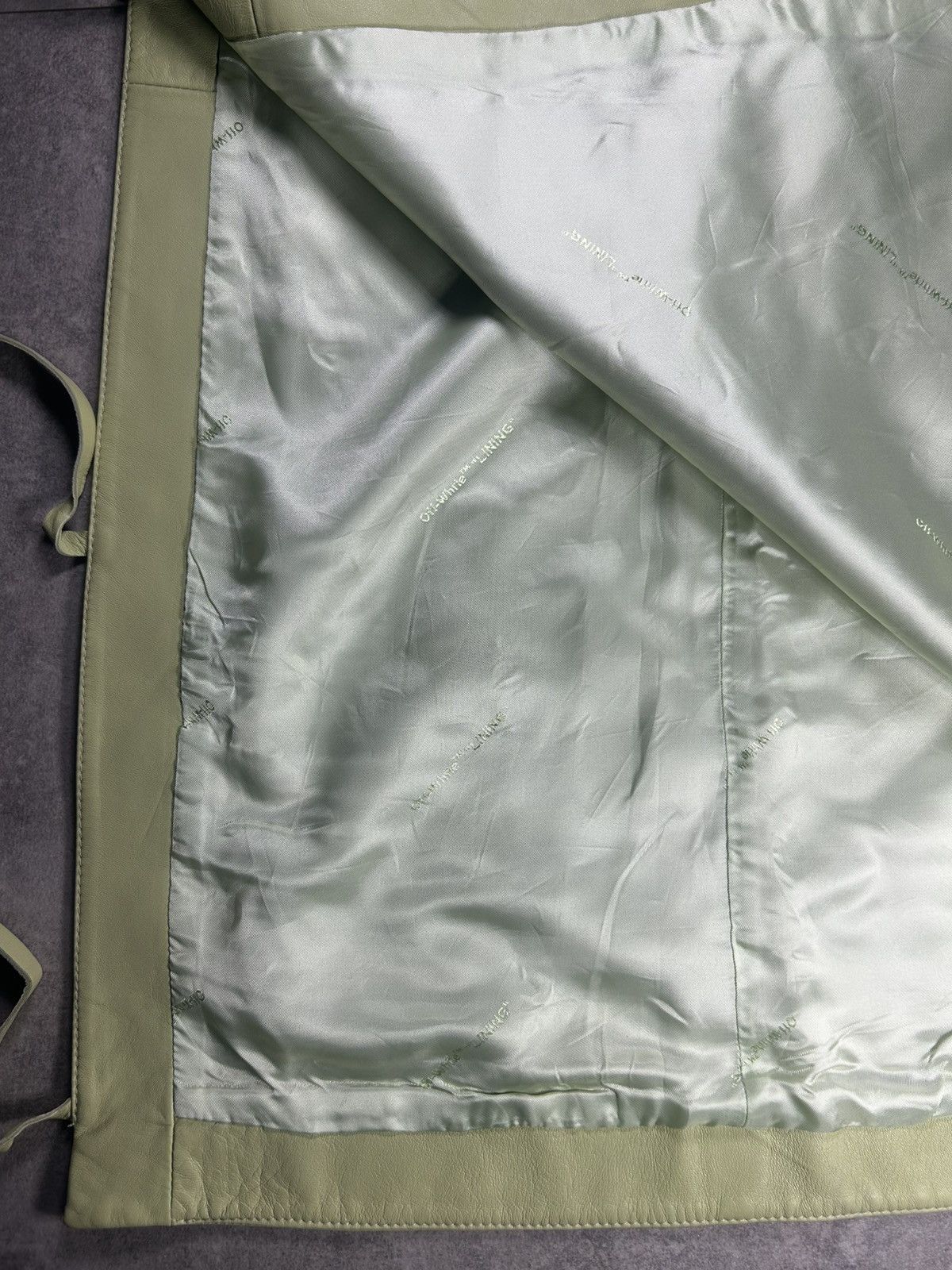 Off-White Off White long leather dress Size S / US 4 / IT 40 - 4 Thumbnail