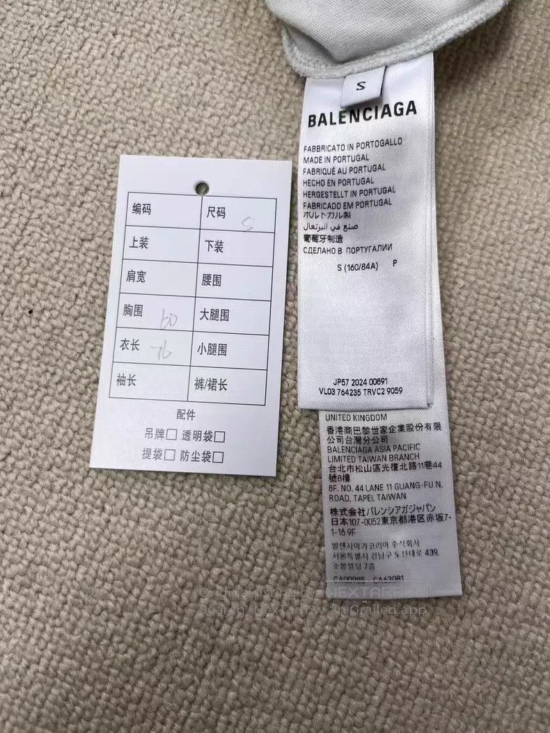 Balenciaga Balenciaga Letter logo pattern print round neck short slee Size US S / EU 44-46 / 1 - 4 Thumbnail