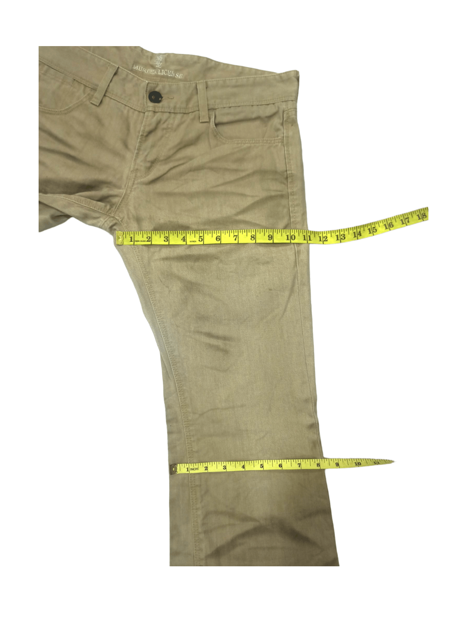 Murder License PUNK FLARE🔥 MURDER LICENSE Smokes Whiskers Denim Size US 33 - 17 Thumbnail
