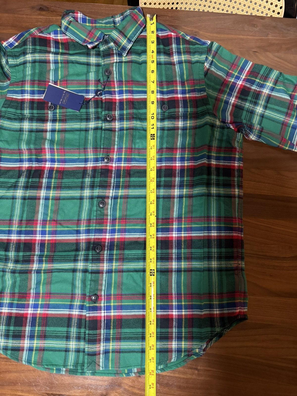 Polo Ralph Lauren Polo Ralph Lauren Classic Fit Suede-Patch Plaid Workshirt Size US XL / EU 56 / 4 - 10 Thumbnail