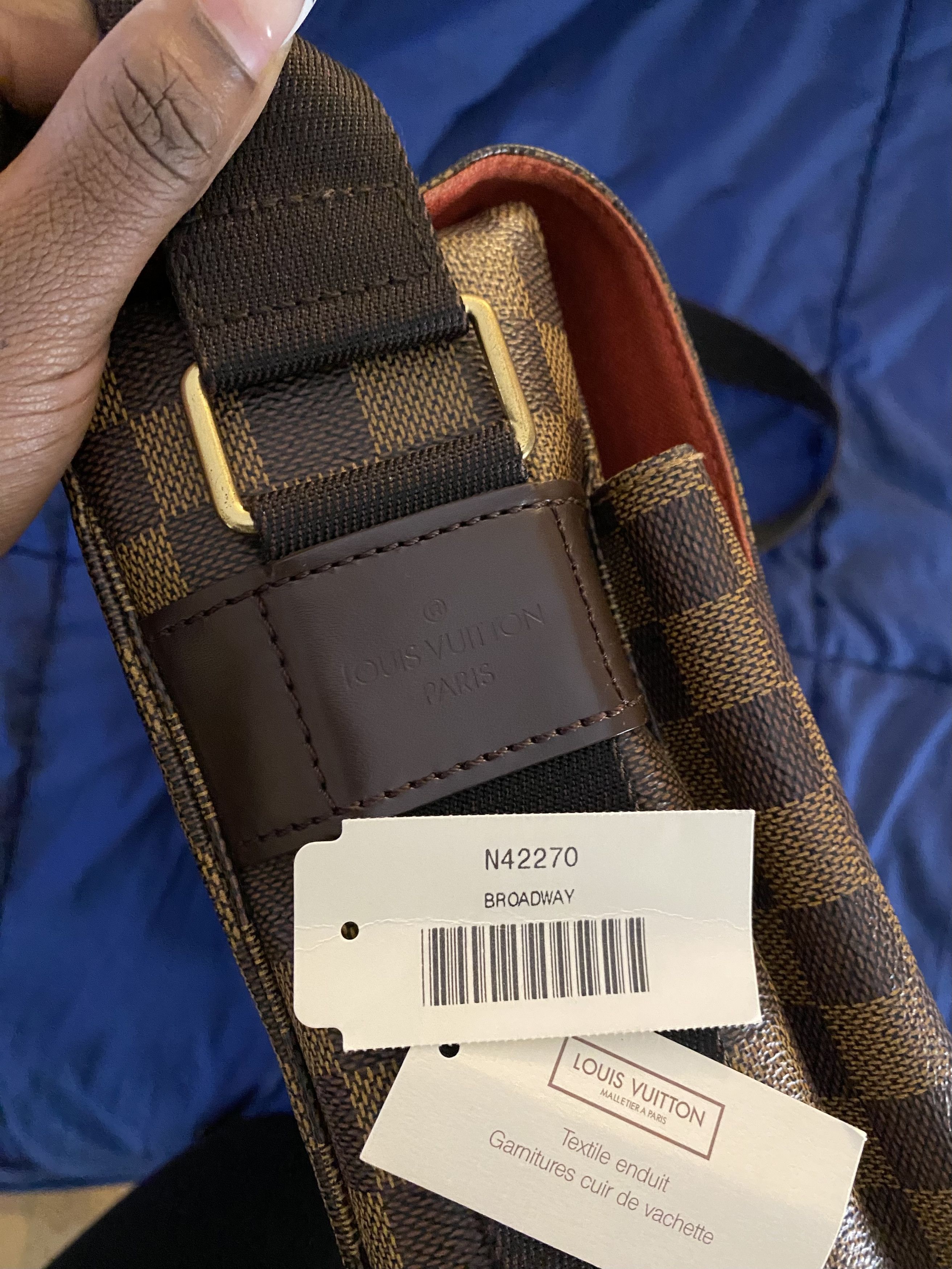 Louis Vuitton Louis Vuitton Damier Ebene Broadway Messenger Bag 2001 Size ONE SIZE - 5 Thumbnail