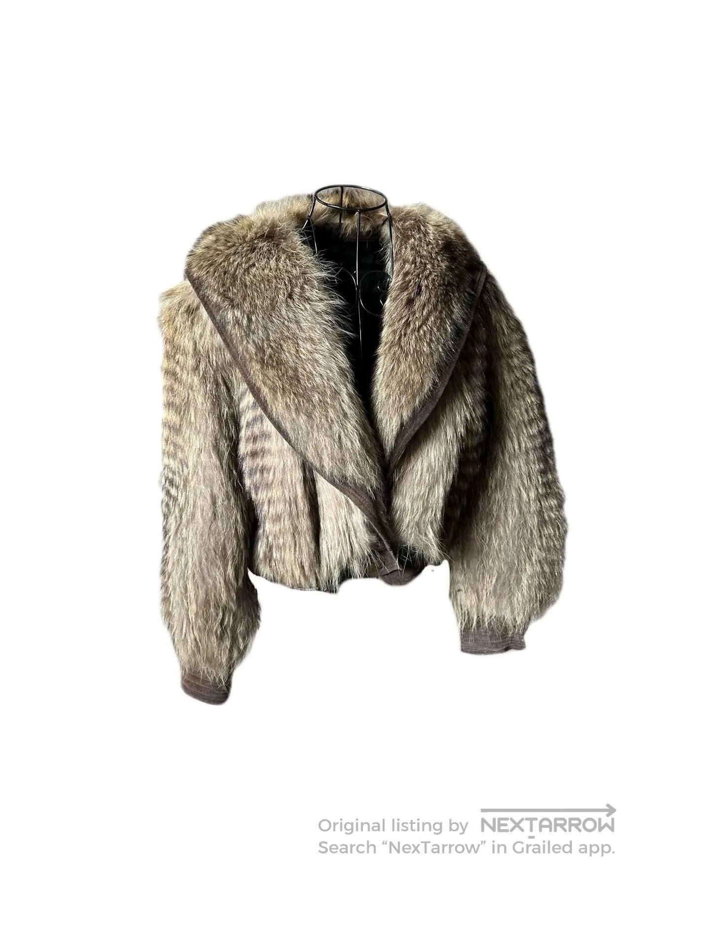 Vintage Vintage Fox Fur Oversized Lapel Jacket. Size M / US 6-8 / IT 42-44 - 1 Thumbnail