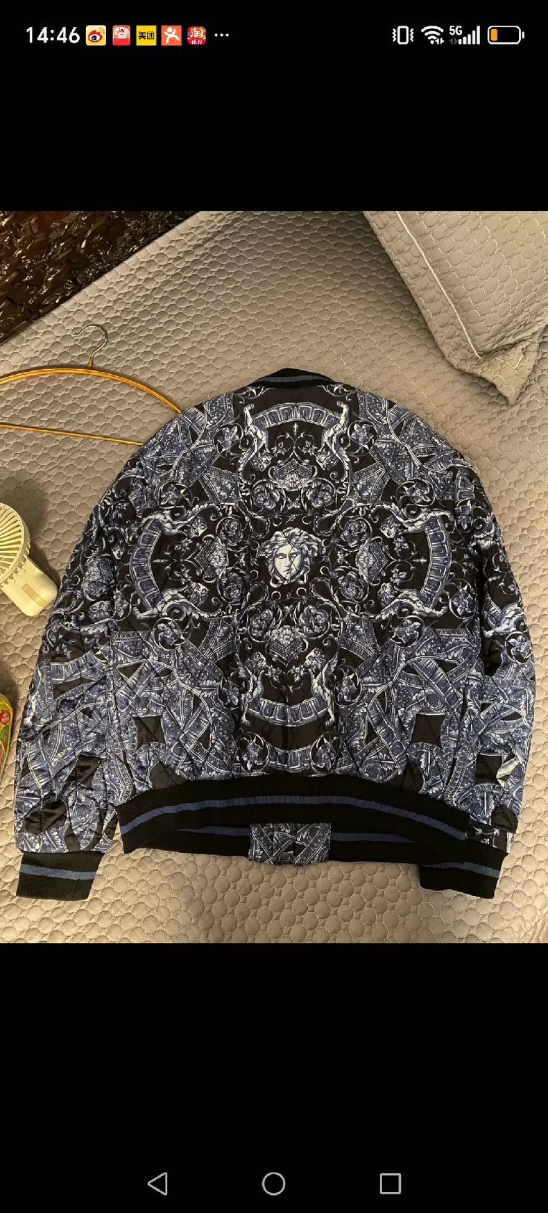Other Versace Mulberry silk and cotton jacket Size US L / EU 52-54 / 3 - 2 Thumbnail