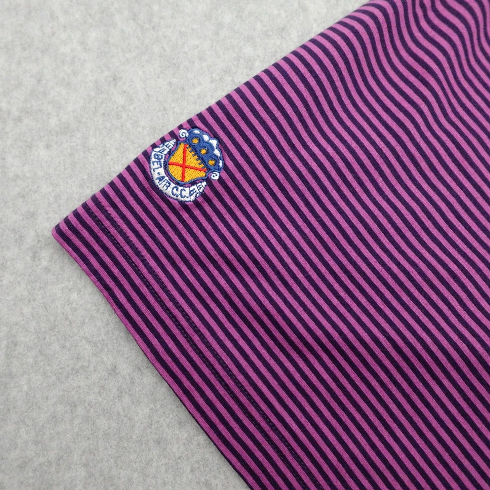 Peter Millar Peter Millar Polo Shirt Mens XL Golf Purple Plum Stripe Bel Air CC 32x25 Size US XL / EU 56 / 4 - 3 Thumbnail