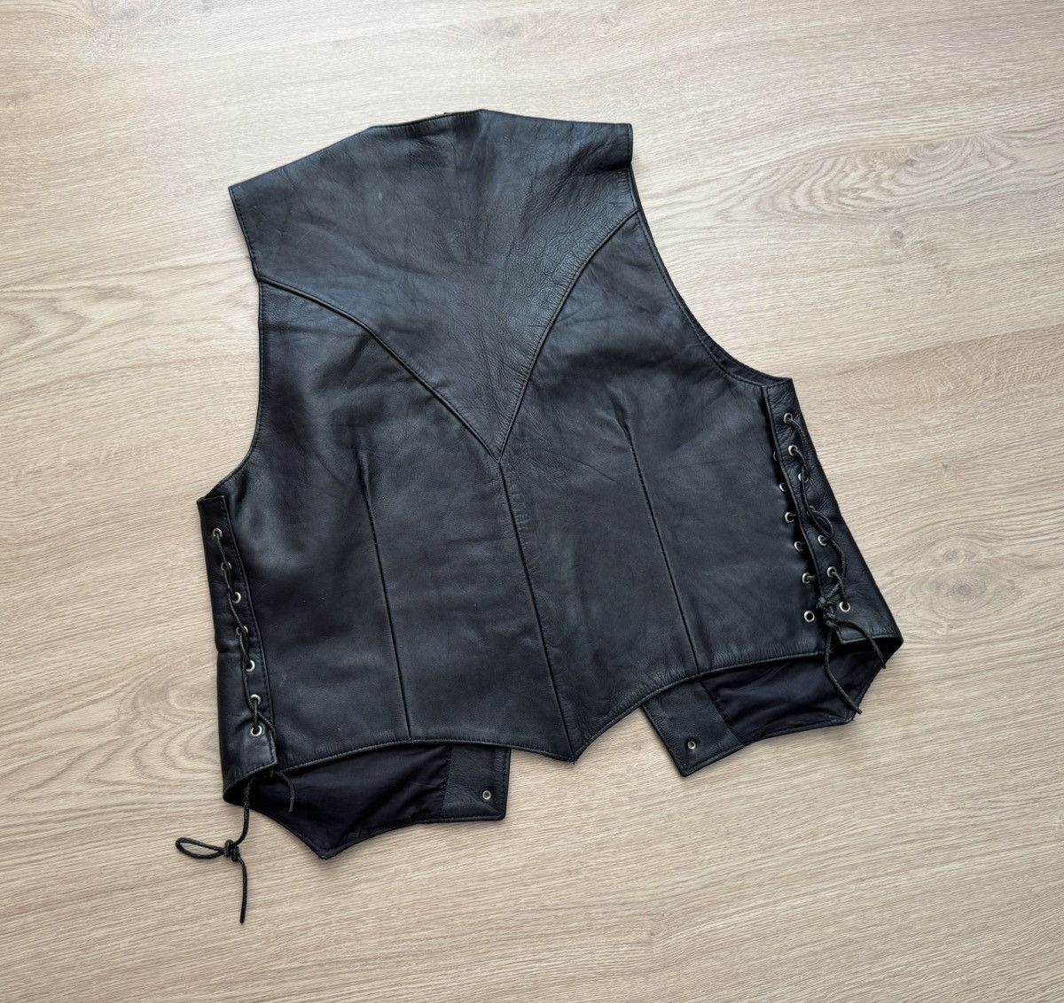 Genuine Leather Vintage 90’s Amazing Western Cowboy Genuine Leather Vest Size US L / EU 52-54 / 3 - 5 Thumbnail