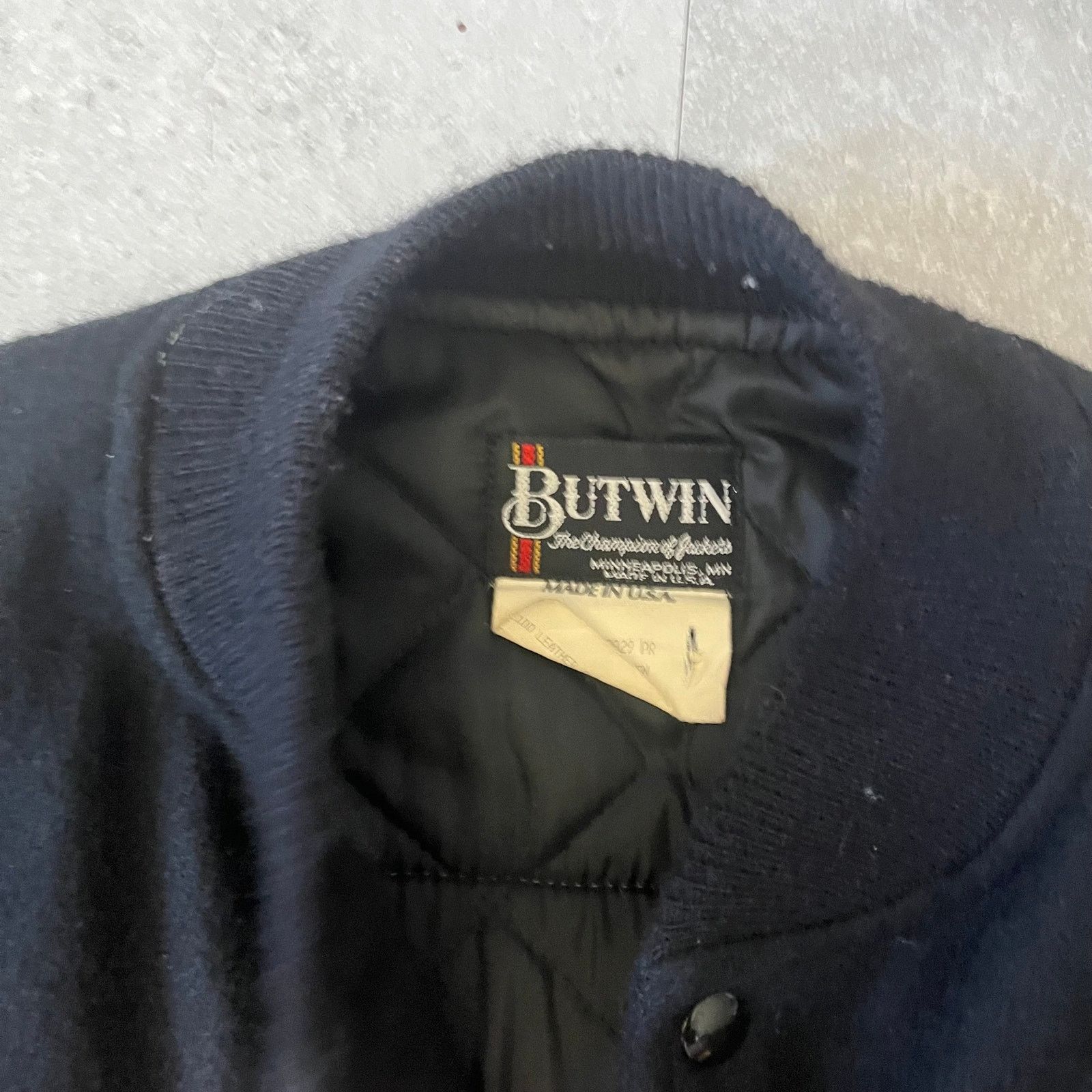 Japanese Brand × Vintage Vintage Butwin Varsity Jacket – Size Large – Made in USA Size US L / EU 52-54 / 3 - 3 Thumbnail