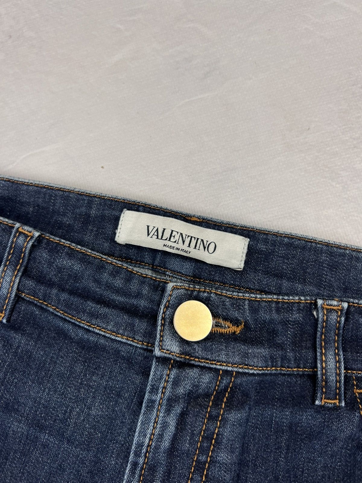 Valentino Avant Garde Luxury Valentino Denim Vintage Classic Style Y2k Size 28" / US 6 / IT 42 - 6 Thumbnail